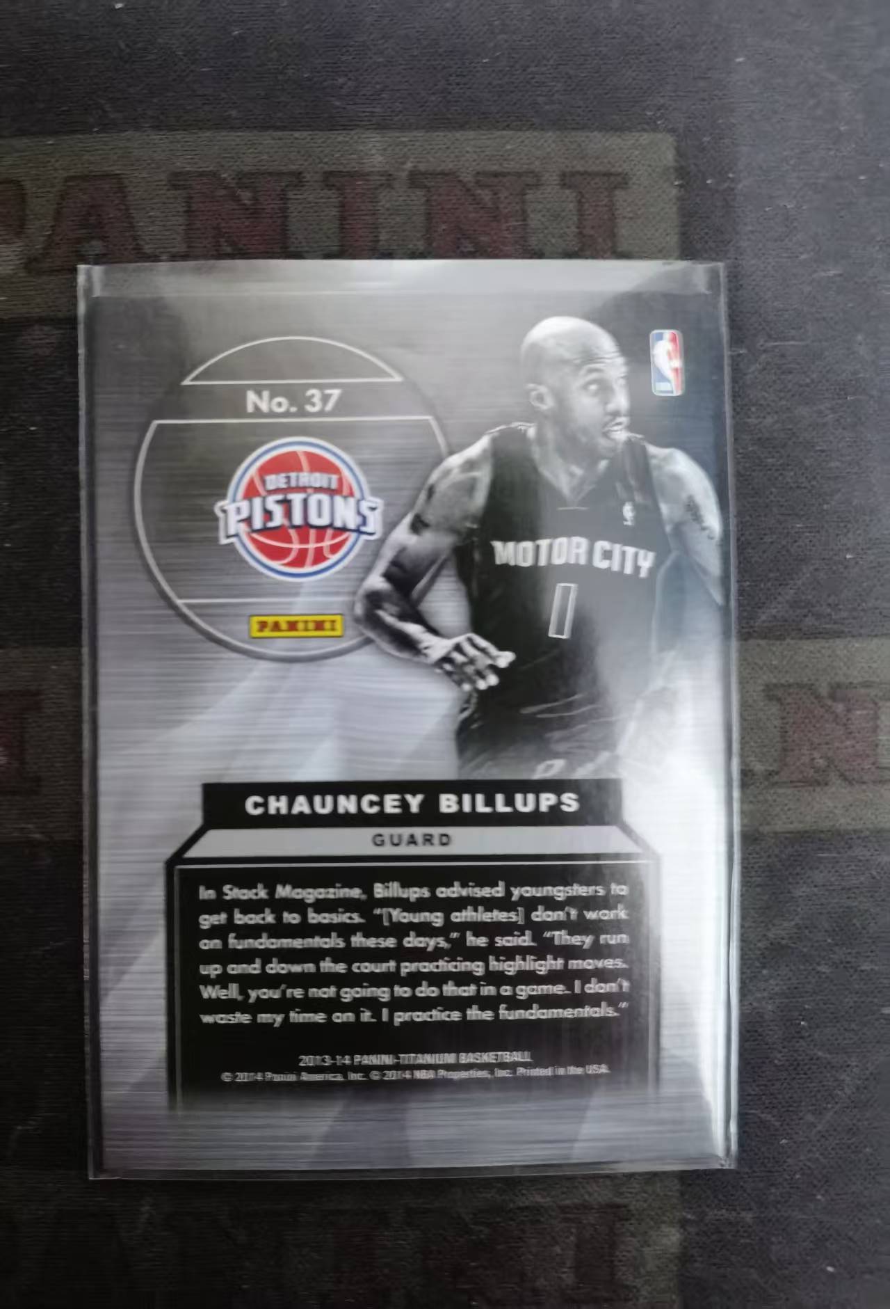 【DLDL拍卖】2013-14 PANINI-TITANIUM BASKETBALL CHAUNCEY BILLUPS 昌西・比卢普斯 限编102/199【卡边角表面见图】