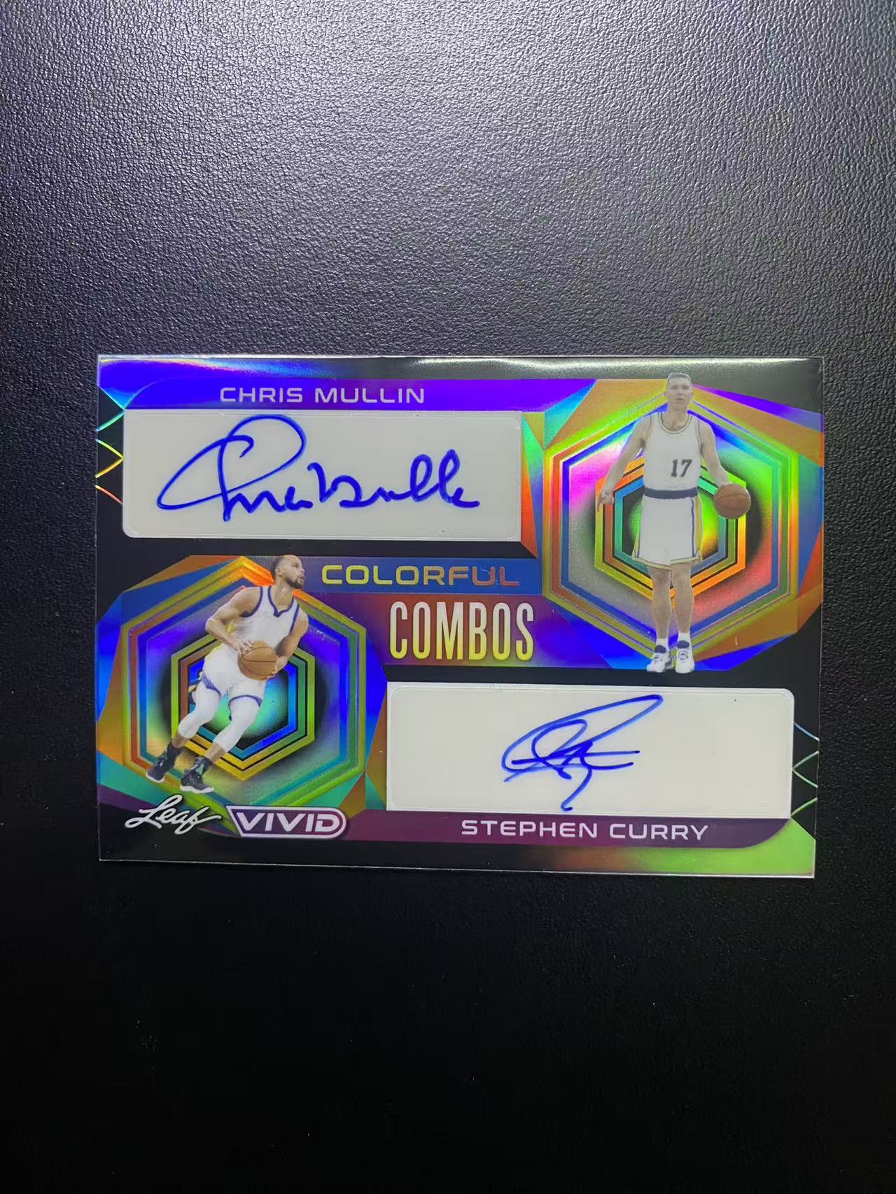 2023 Leaf VIVID Stephen Curry 勇士 库里 克里斯 穆林 双人 折射 签字 20编 卡品如图 值得收藏 汉堡