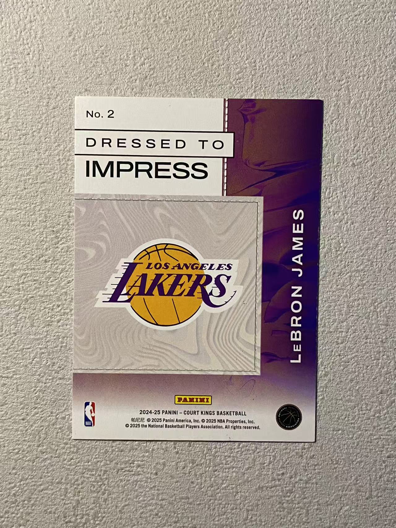 2024-25 Panini Court Kings LeBron James 油画 湖人 勒布朗 詹姆斯 老詹 大比例 走秀 特卡 经典选图 收藏必备
