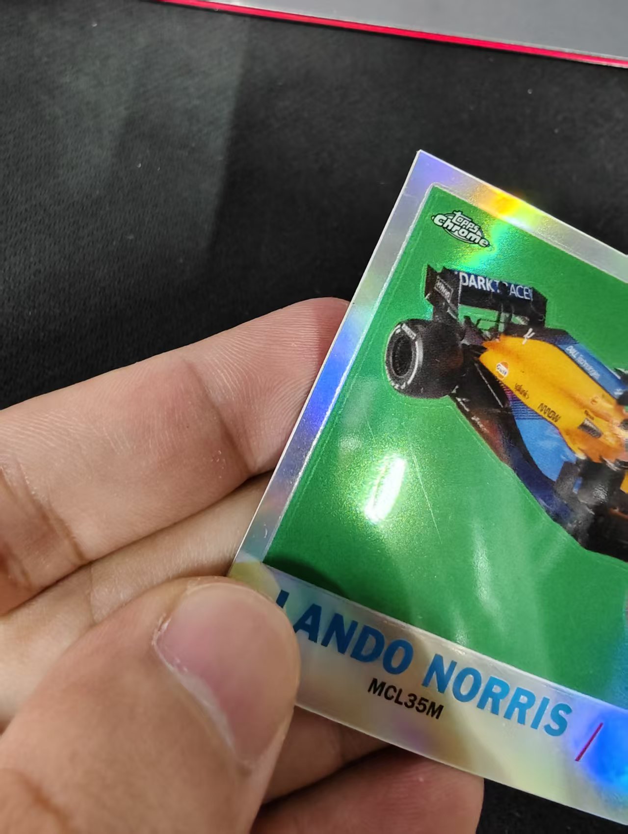 2021 Topps Chrome Lando Norris 兰多 诺里斯 银折 F1 坑印 划痕 边角瑕疵 #LN