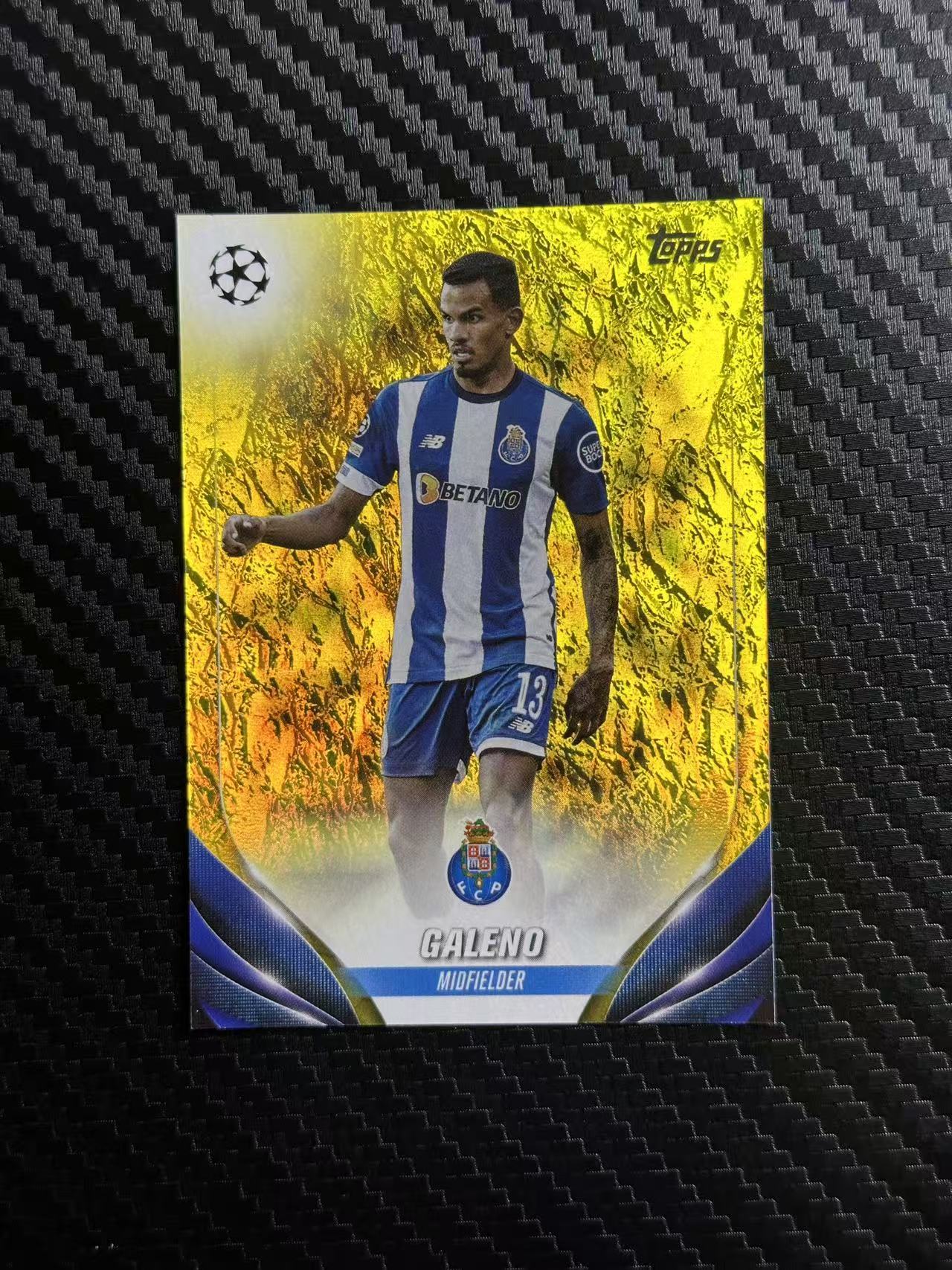 2024 Topps ucc GALENO 碧玉 加莱诺 波尔图 欧冠 07/50编 金玉折 卡品如图 拍前看描述