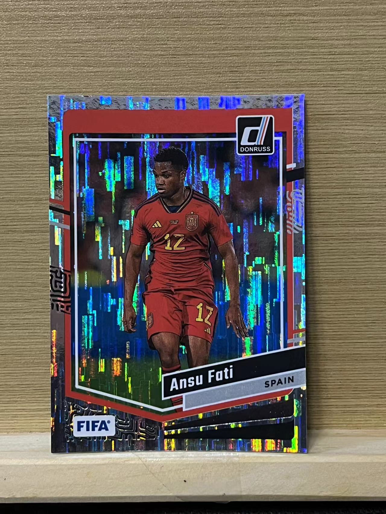 2023-24 Panini Donruss Ansu Fati 安苏 法蒂 瀑布折 西班牙 杜蕾斯 FIFA 银折 卡品如图 凑卡收藏必备 A39