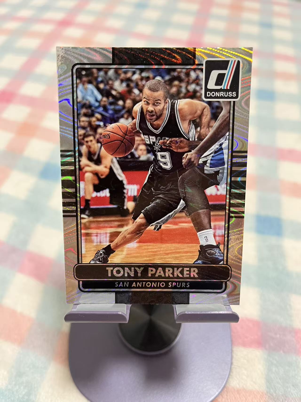 2014-15 Panini Donruss Tony Parker 托尼 帕克 法国跑车【变形虫 折射 杜蕾斯 +林书豪BASE】马刺 #755