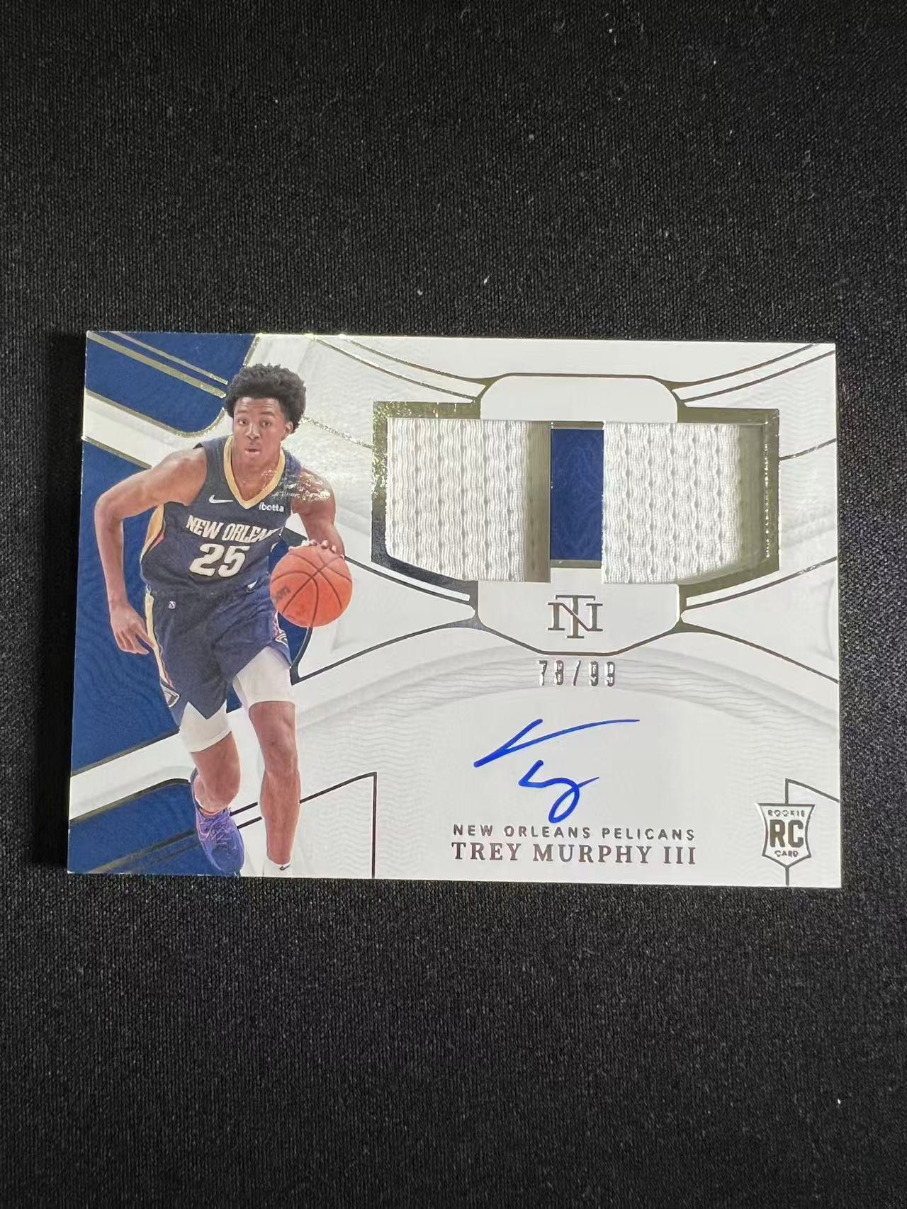 2021-22 Panini National Treasures Trey Murphy III RC 【特雷 墨菲 专卖】国宝系列 99编双窗卡签 专收凑套 墨菲三世 卡品如图