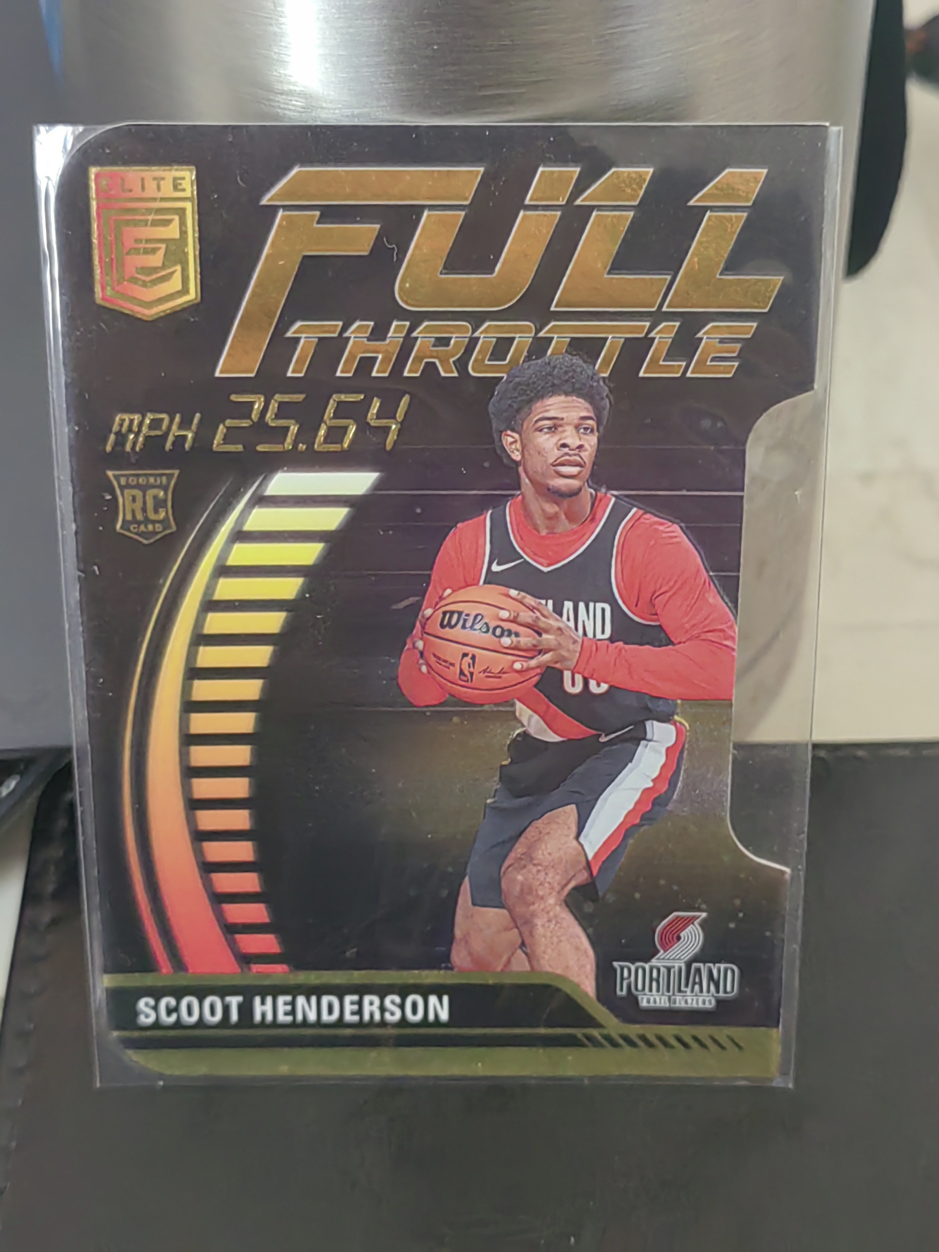 2023-24 Panini ELITE Scoot Henderson RC 精英 斯库特亨德森 开拓者 新秀 FULL THROTTLE 全速前进 特卡 篮 白边白角 不保卡品 卡品如图