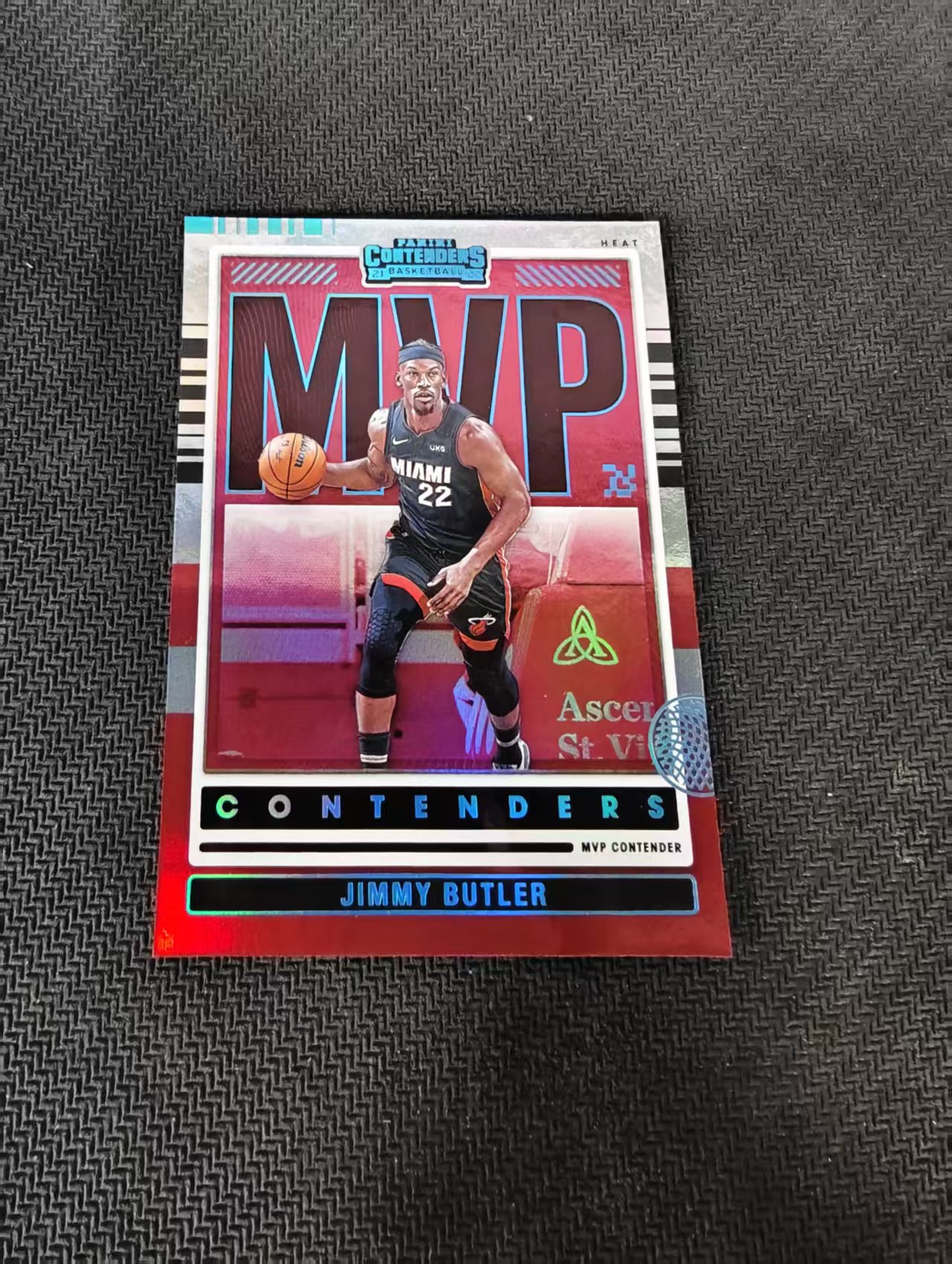 【可合并,不累计】2021-22 Panini Contenders Jimmy Butler 球票 热火 吉米 巴特勒 MVP 特卡 银折 瑕疵如图