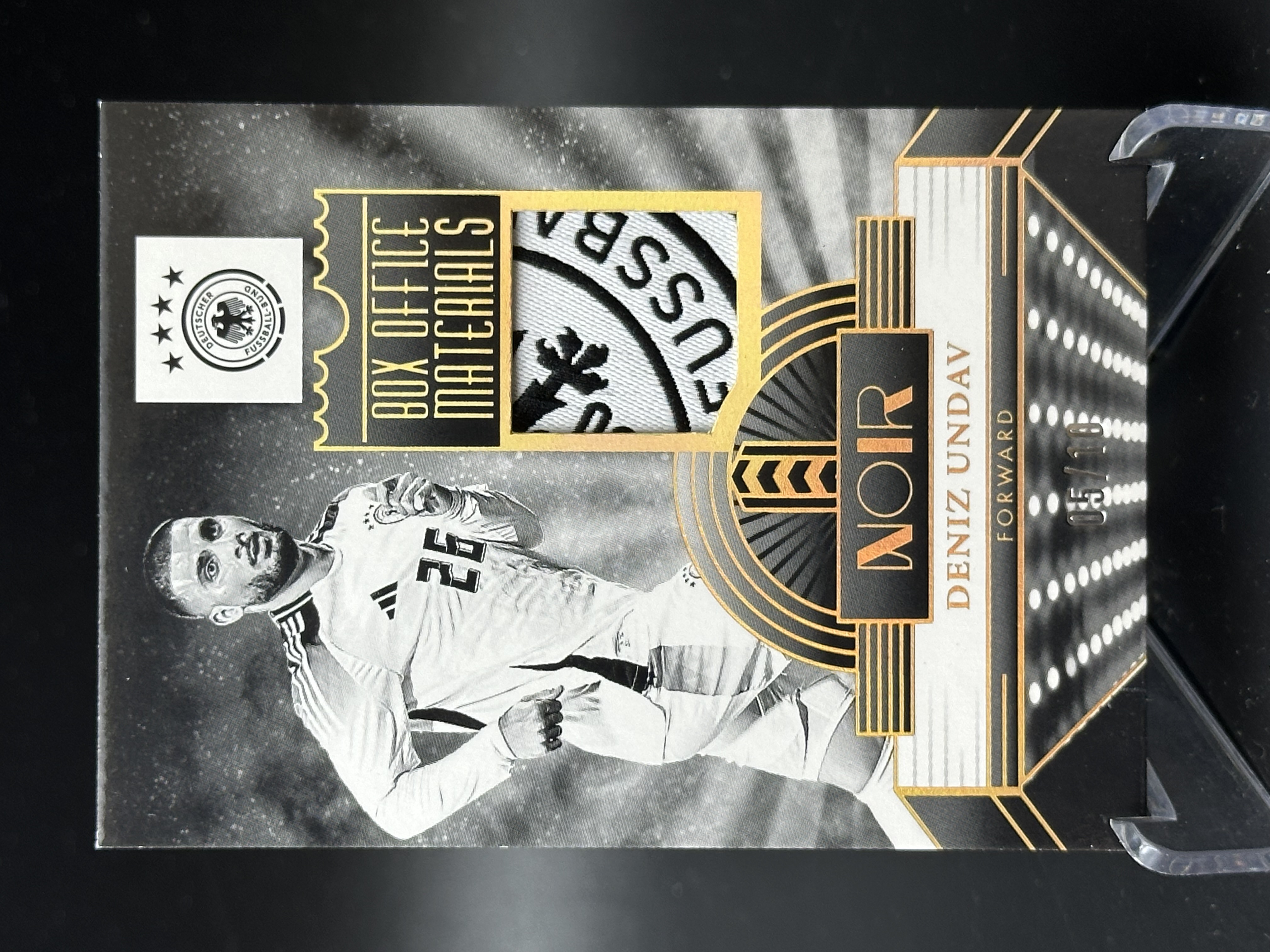 2024-25 Panini Noir undav 【小黄拍卖】诺尔 昂达夫 德国 斯图加特 球衣 patch logo 05/10编「汉堡王」