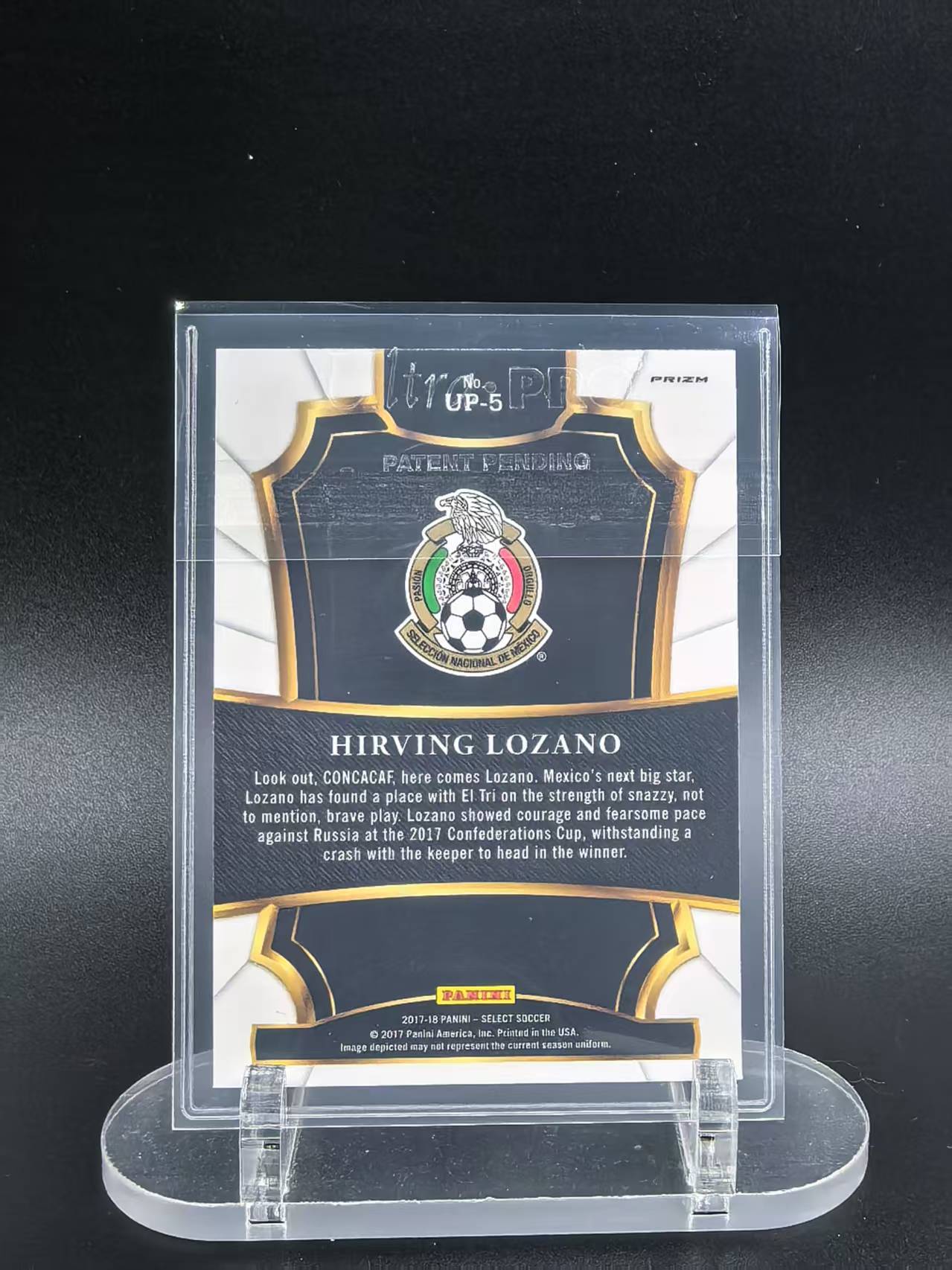 2017-18 Panini Select Hirving Lozano #UP-5 洛萨诺 墨西哥 Ultimate potential 波纹折