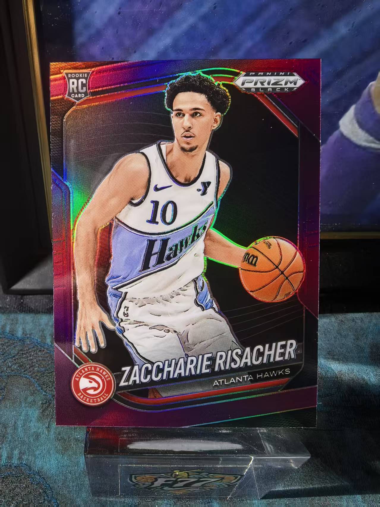 2024-25 Panini Prizm Zaccharie Risacher pz 新秀 RC 老鹰 里萨谢 99编 紫折 卡品如图 收藏必备