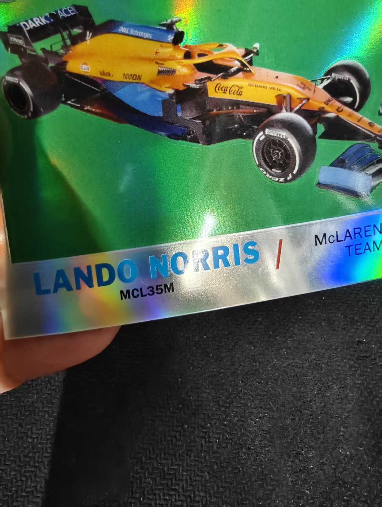 2021 Topps Chrome Lando Norris 兰多 诺里斯 银折 F1 坑印 划痕 边角瑕疵 #LN