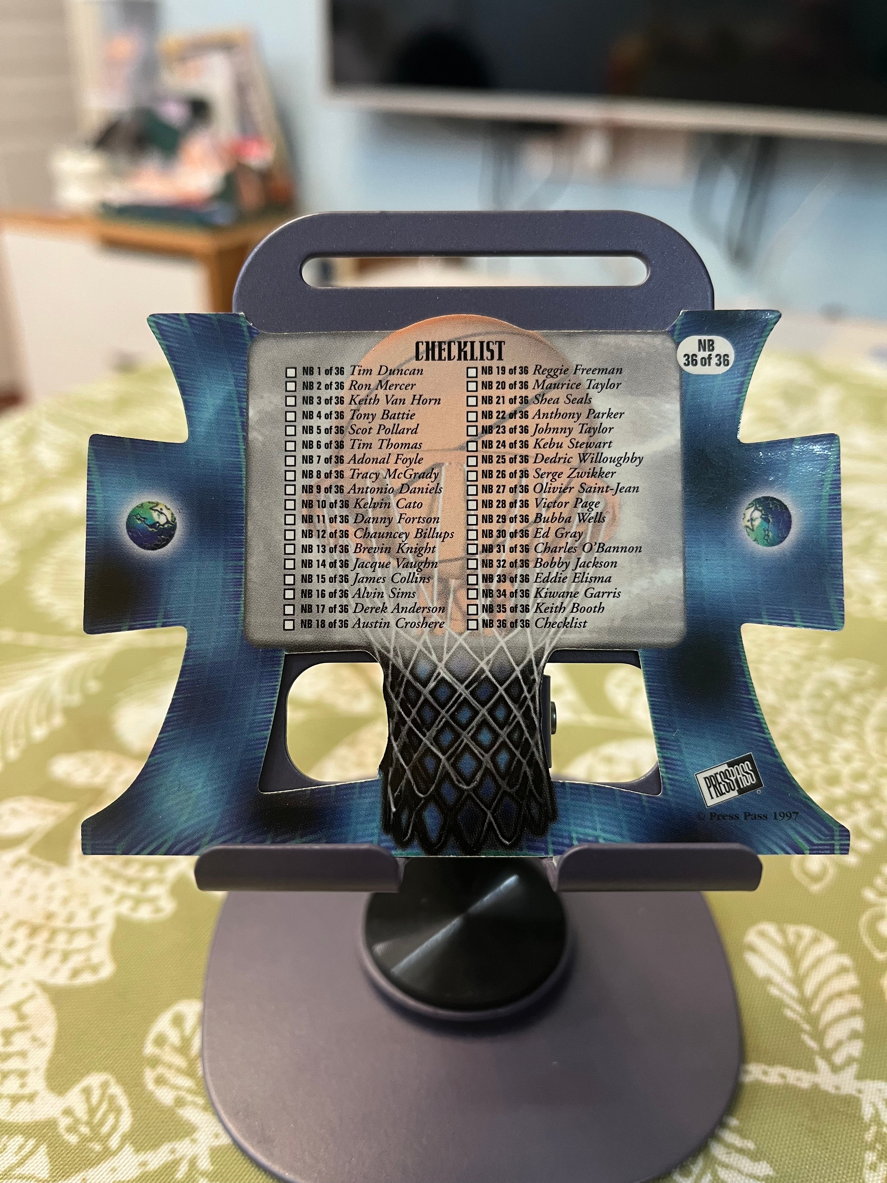 1997 Press Pass 老卡 老特 Tim Duncan 蒂姆 邓肯 石佛 马刺【折射 异形切割 新秀年 NETBURNERS】【边角瑕疵如图 介意勿拍】#1004