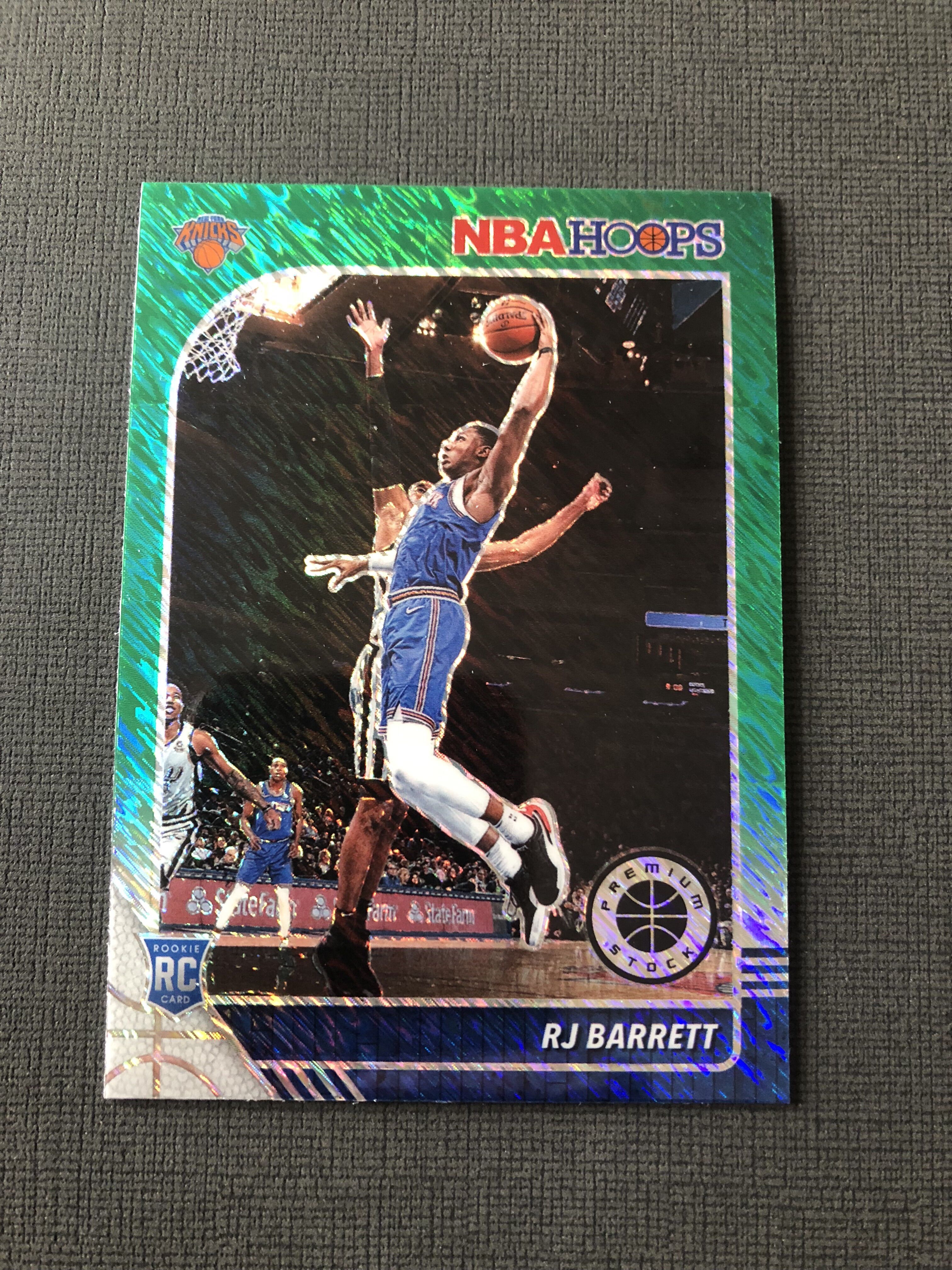 2019-20 Panini NBA Hoops R.J. Barrett RC premium 巴雷特 尼克斯 新秀 base 绿雨点折