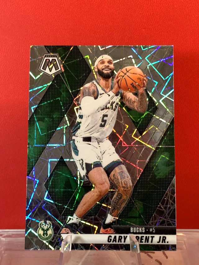 （老末精品代拍) 2024-25 Panini Mosaic Gary Trent Jr. 加里 特伦特 雄鹿 马赛克 金丝镭射折 顺丰寄付  x011