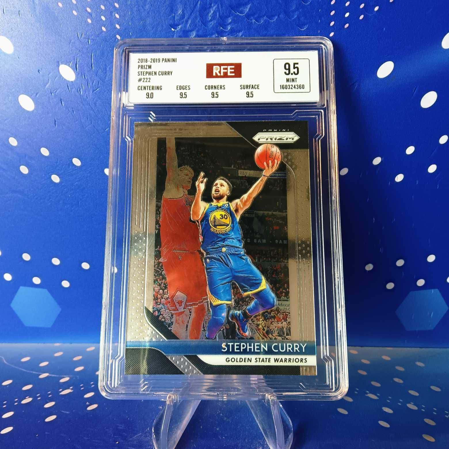 2018-19 Panini Prizm 库里 评级卡 勇士 实卡精美稀有 品质保障 投资收藏必备 生日礼物(卡品如图 请看清再拍)【蓝色星球】
