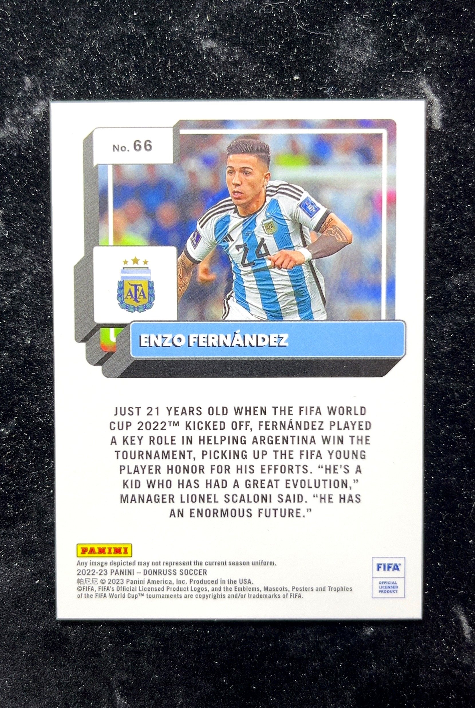 【小白1%代卖】2022 Donruss Optic Enzo Fernández 恩佐·费尔南德斯 新秀 RC 卡品如图 高价值 #66 Argentina 阿根廷 0702