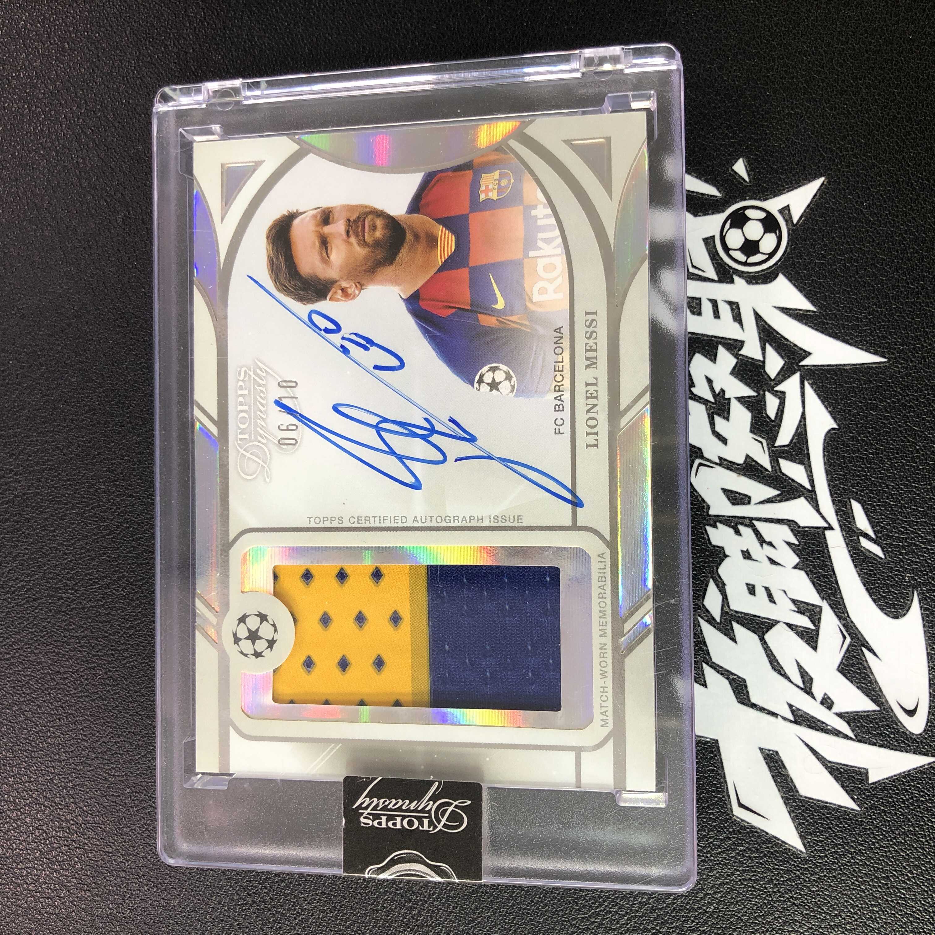 【拔脚精品】2023 Topps Dynasty足球 王朝高端 6/10编 背号编 GU落场 梅西 梅老板 阿根廷 球王 Lionel ...