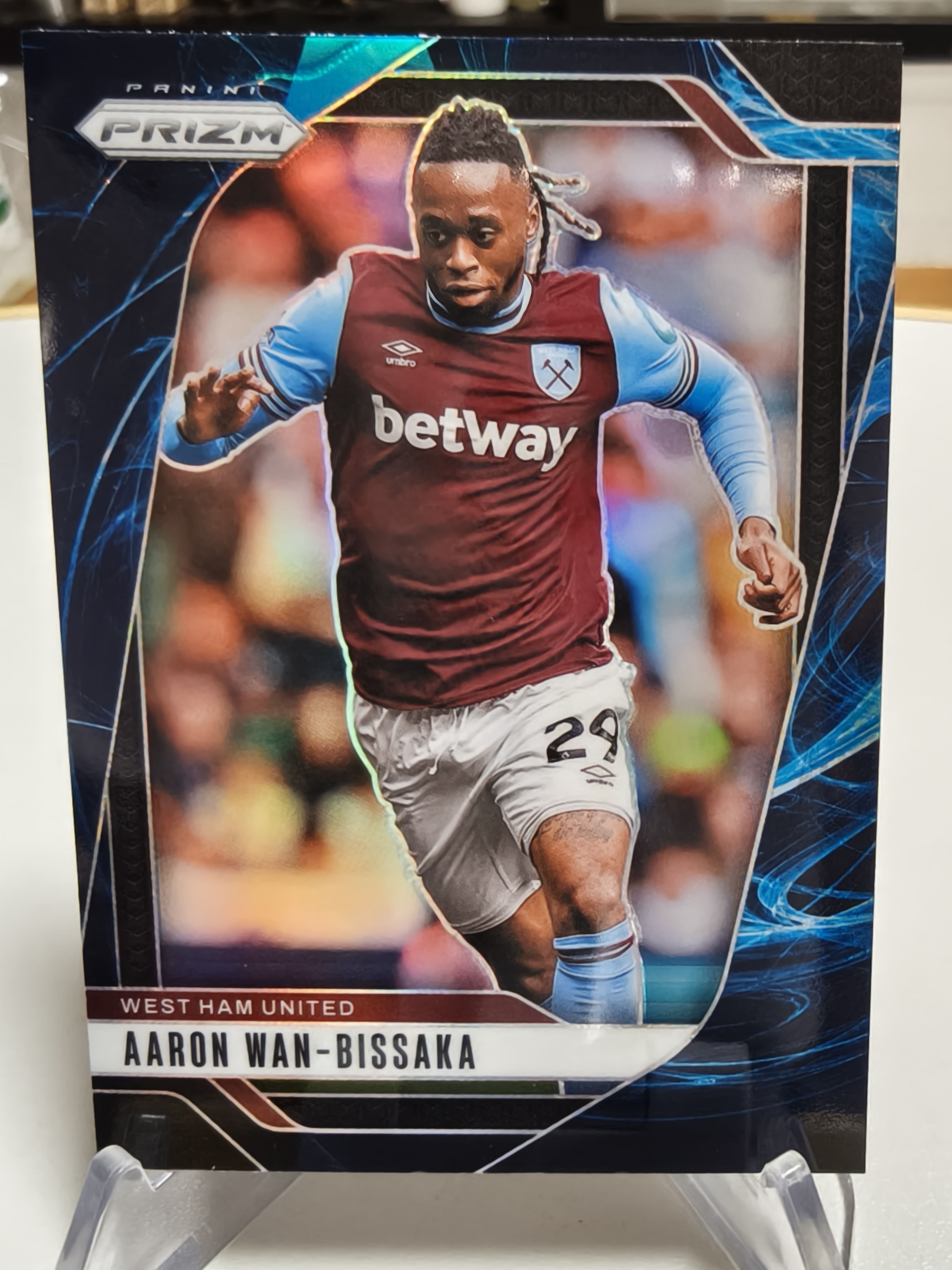 2024-25 Prizm Premier League Genesis 英超 起源折射 大比例SP Aaron Wan Bissaka 万比萨卡 西汉姆联 默认通行品相 细节如图【拍前务必看描述】
