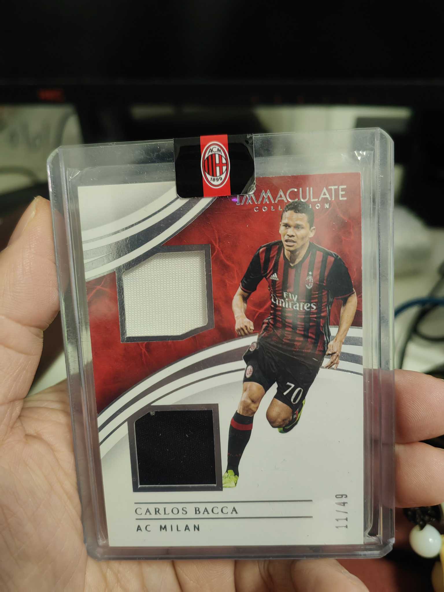 2021-22 Panini Immaculate Carlos Bacca 意大利 AC米兰 元年imm 巴卡 49编 双床球衣切割卡 !!!