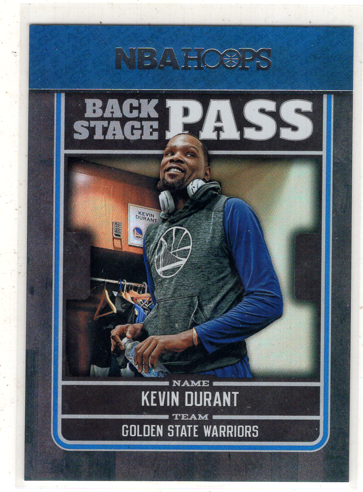 2017-18 Panini Hoops Kevin Durant 【来拆波卡】勇士 杜兰特 更衣室特卡 银折 不保卡品 星光