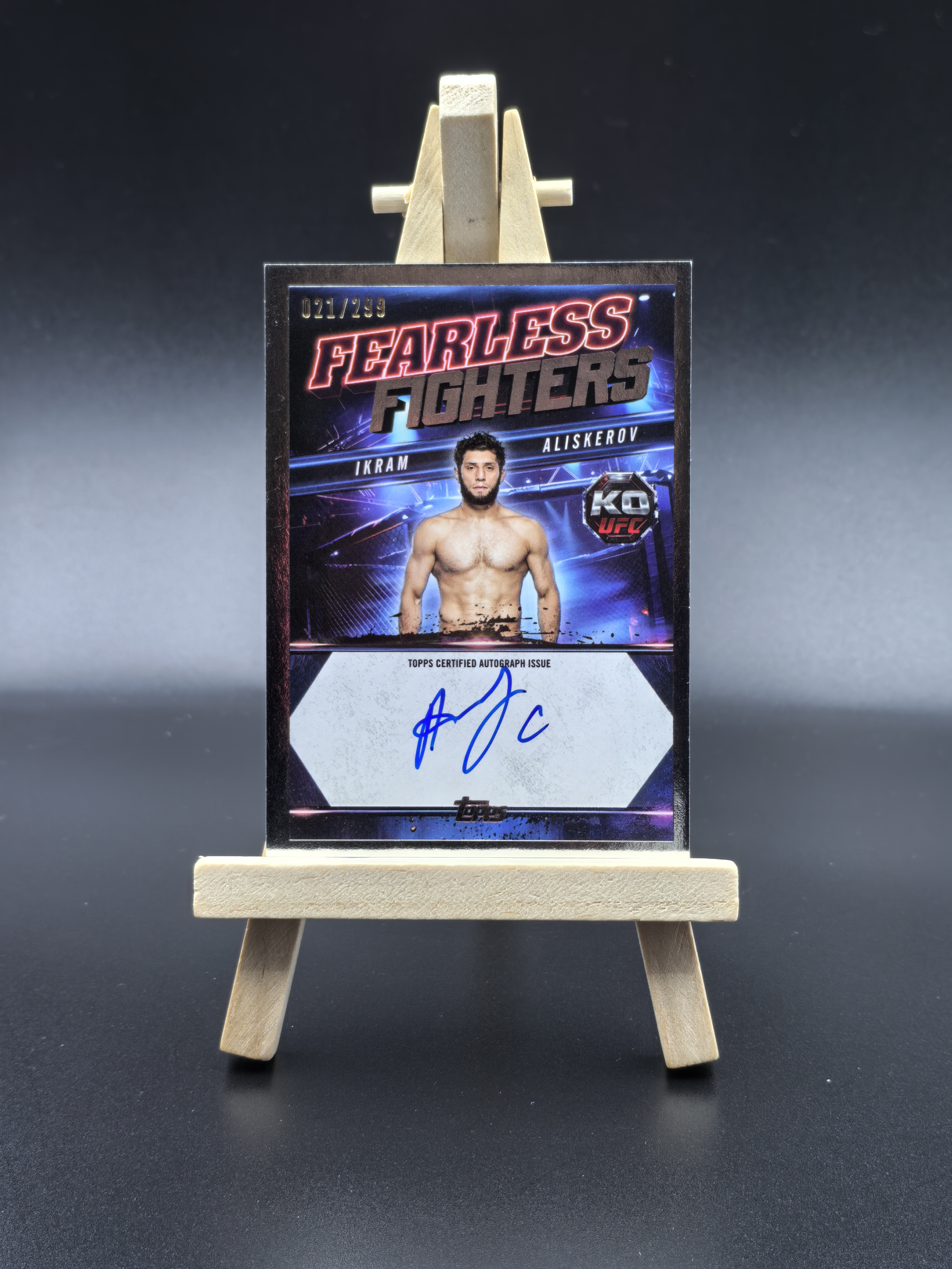 2025 Topps Knockout UFC综合格斗 淘汰盒 Ikram Aliskerov 伊克拉姆·阿利斯克罗夫 base签 签字 签名 卡签 限量299编 卡品如图(奶爸)