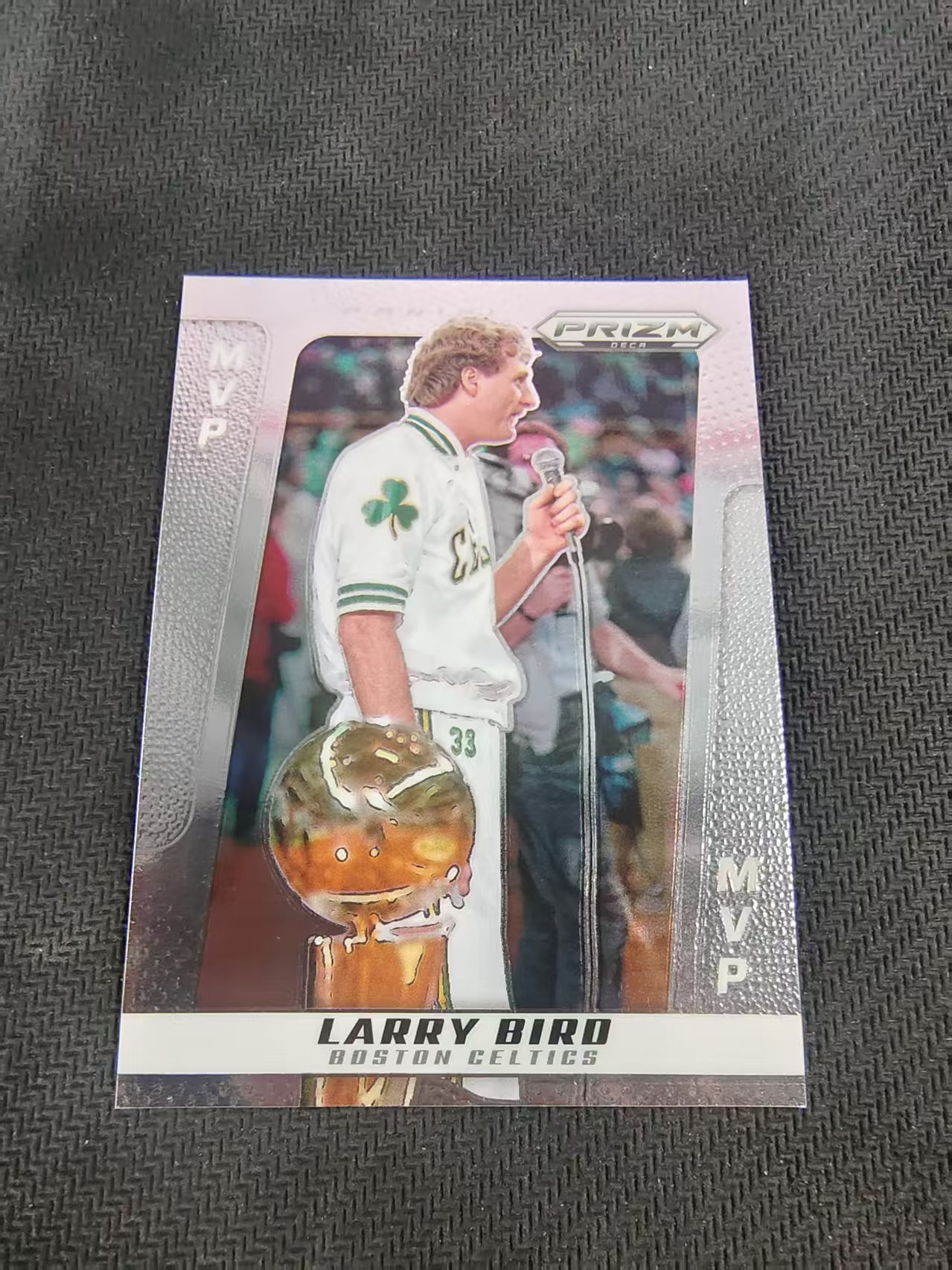 【可合并,不累计】2024-25 Panini Prizm Larry Bird DECA 凯人特人 拉里伯德 PZ 复刻 MVP 捧杯 划痕 边角瑕疵 #296