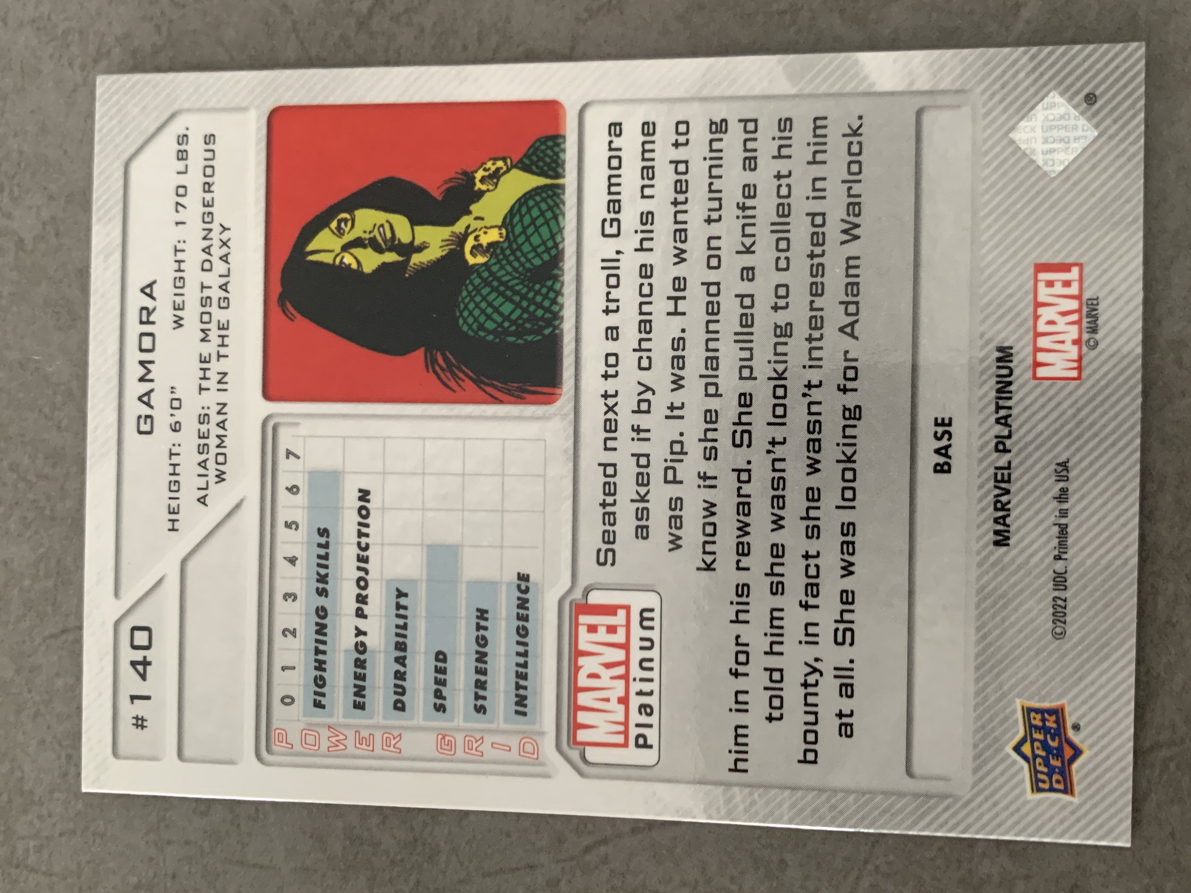 (A9) 2022 UPPER DECK 漫威 BASE 卡魔拉 实卡好看 收藏凑套必备 卡品如图 !!!