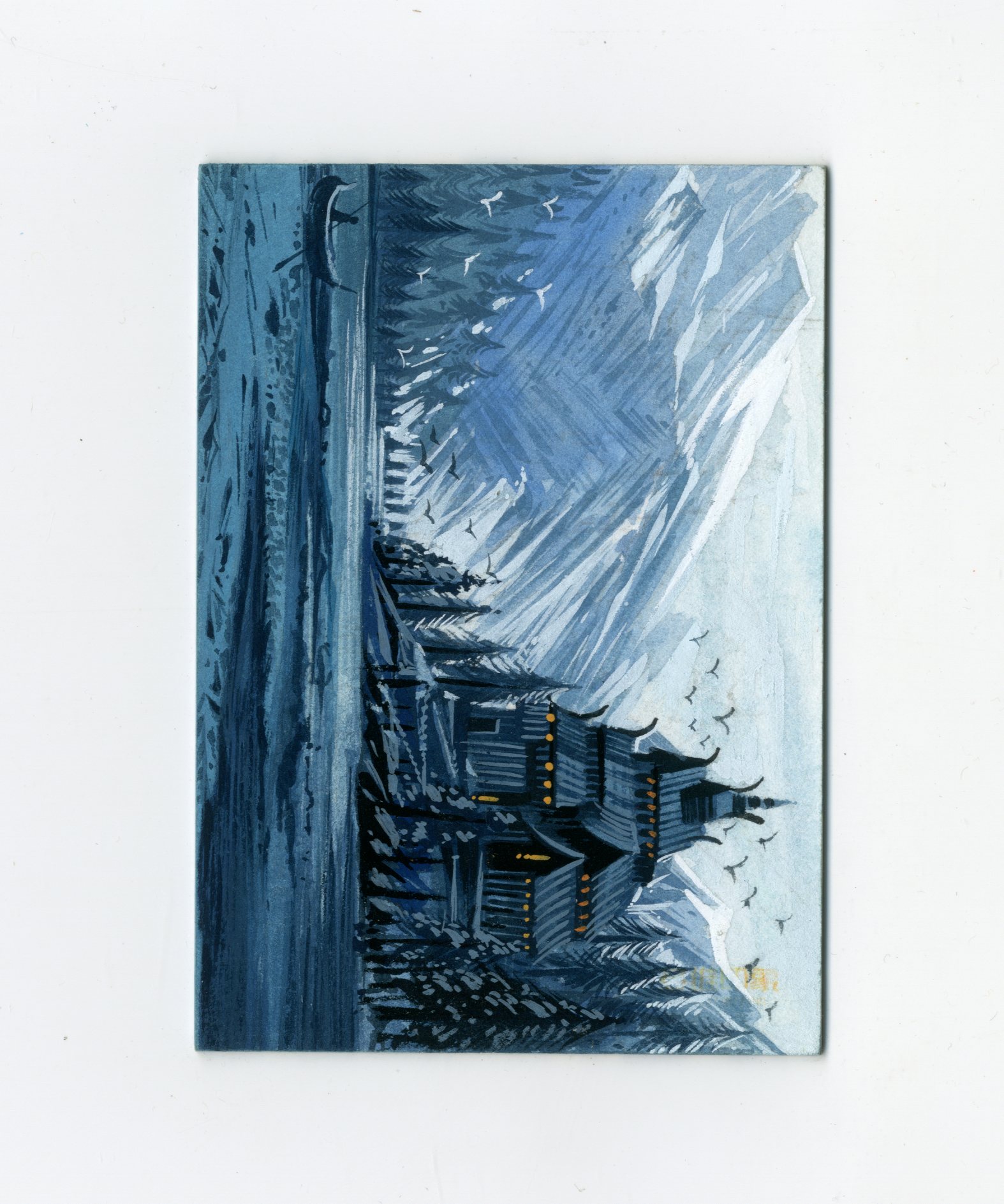 【Jackie杰基拍卖】多维印象工作室 丙烯 手绘卡 1/1 画师:zilch(灯塔)