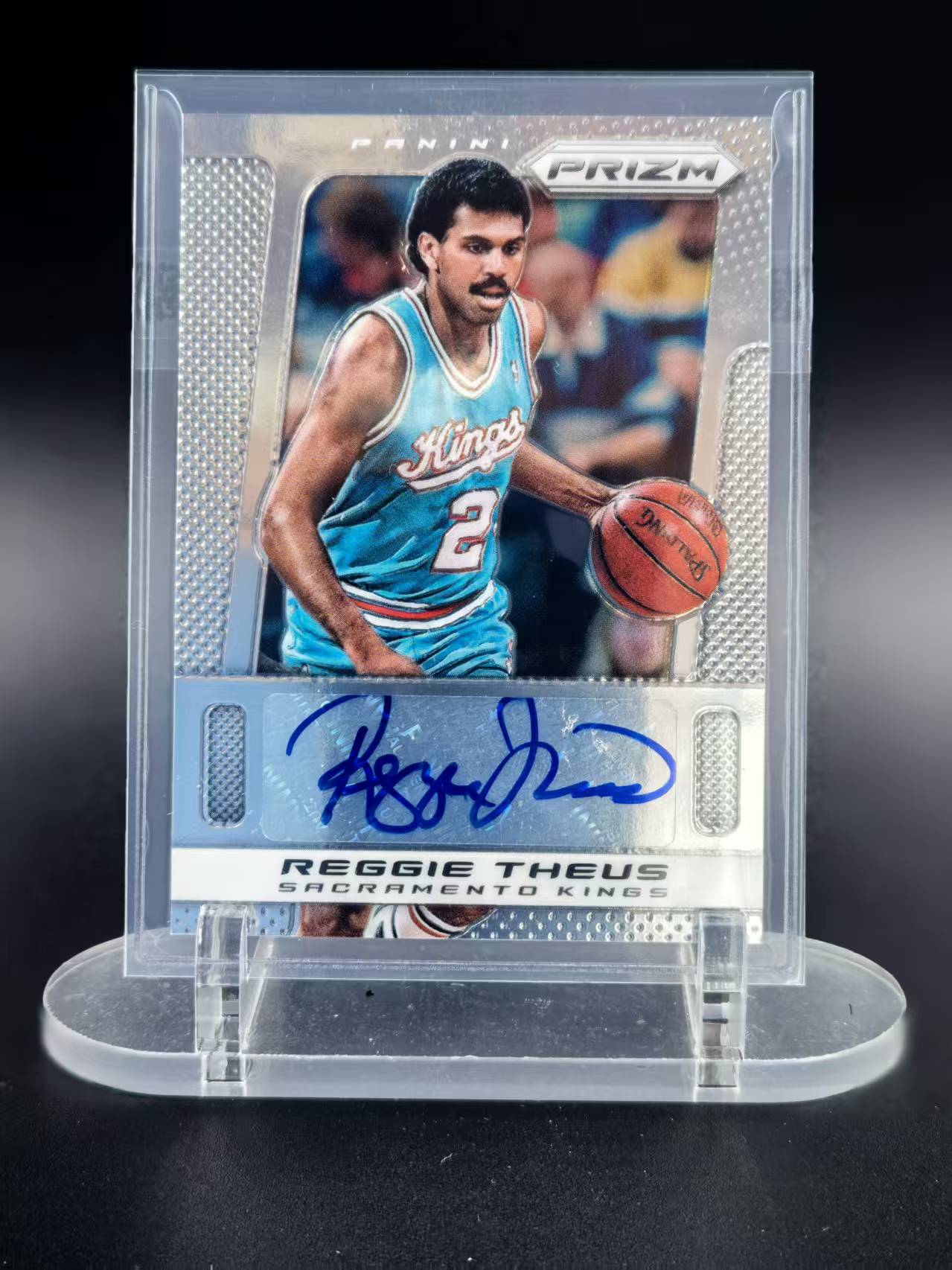 2013-14 Panini Prizm Reggie Theus #194 雷吉 瑟斯 国王名宿 签字