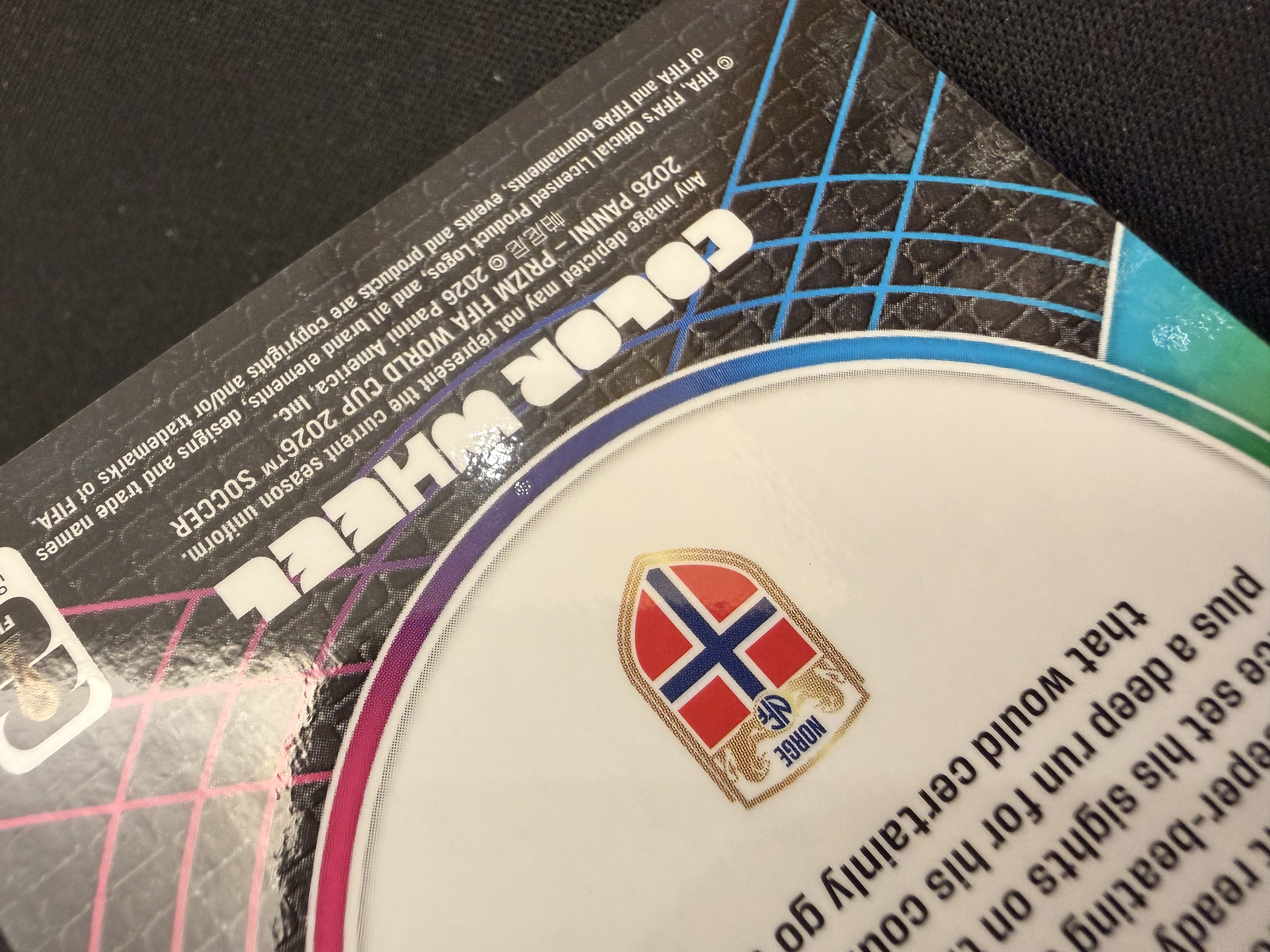 2026 Panini World Cup Prizm Erling Haaland FIFA 世界杯 挪威 哈兰德 Color Wheel 彩轮特卡 大比例 折射 瑕疵如图 - Yin