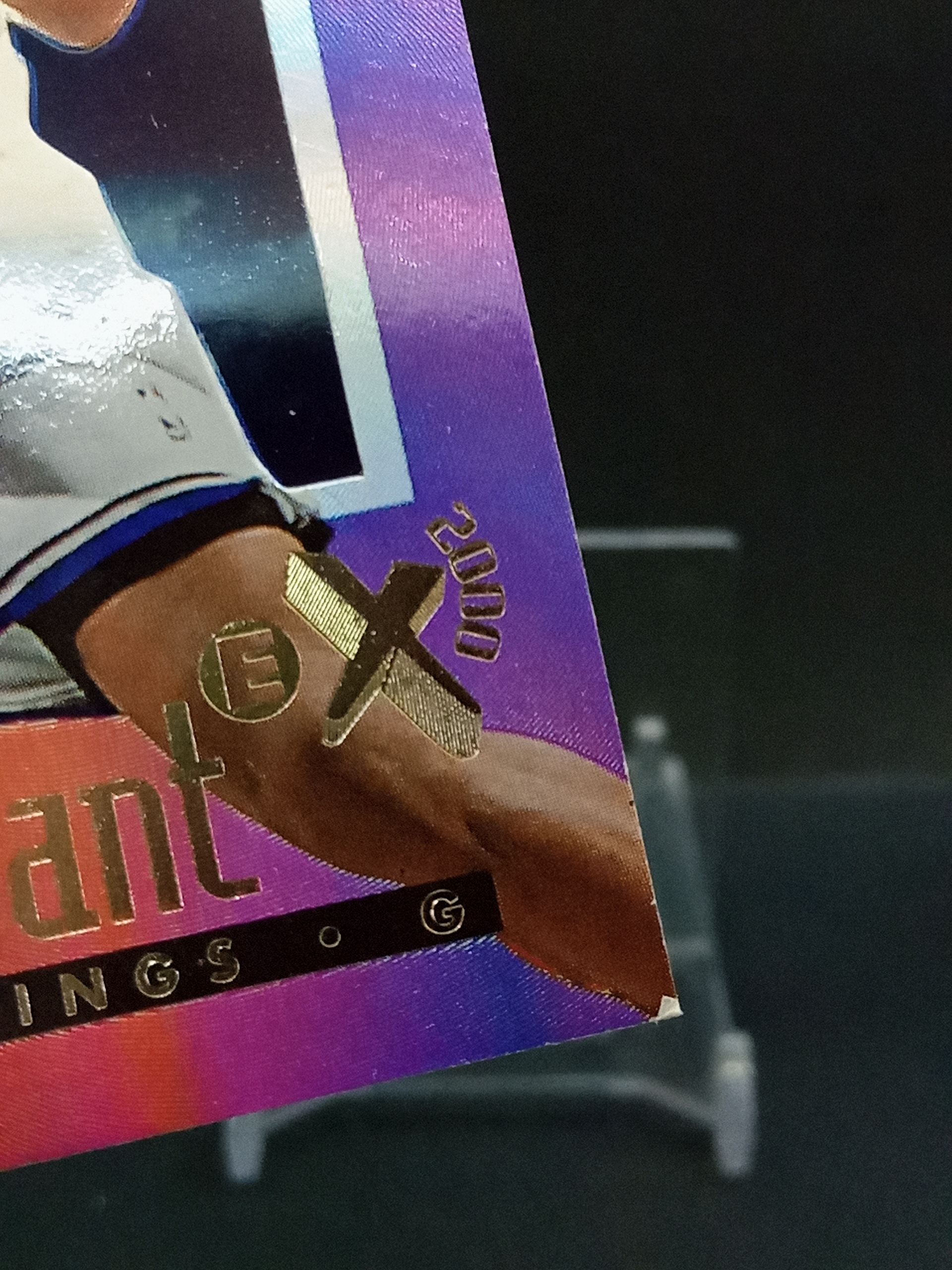 【DC拍卖】9.29小科比(微瑕)`1996-97 Skybox E-X2000 #62 Brian Grant 布莱恩格兰特 萨克拉门托国王 紫粉渐变胶片折射老球星卡`