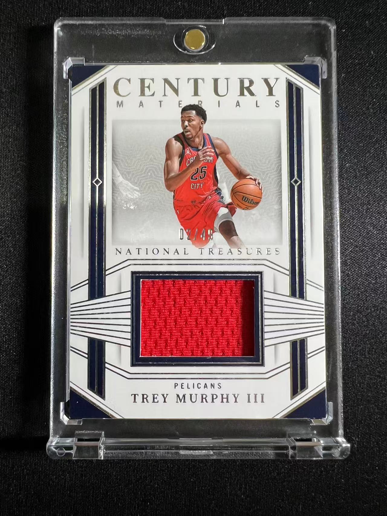 2024-25 Panini National Treasures Trey Murphy III 【特雷 墨菲 专卖】 国宝系列 49编大窗物料 专收凑套 墨菲三世 卡品如图