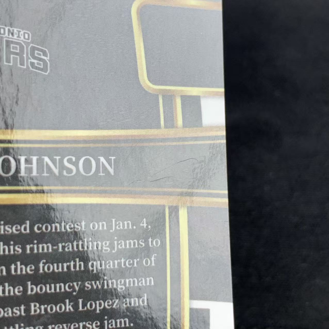 2023-24 Panini Select Keldon Johnson 凯尔登 约翰逊 8/10编 金泡泡折 一级 马刺 瑕疵如图 @OSORA