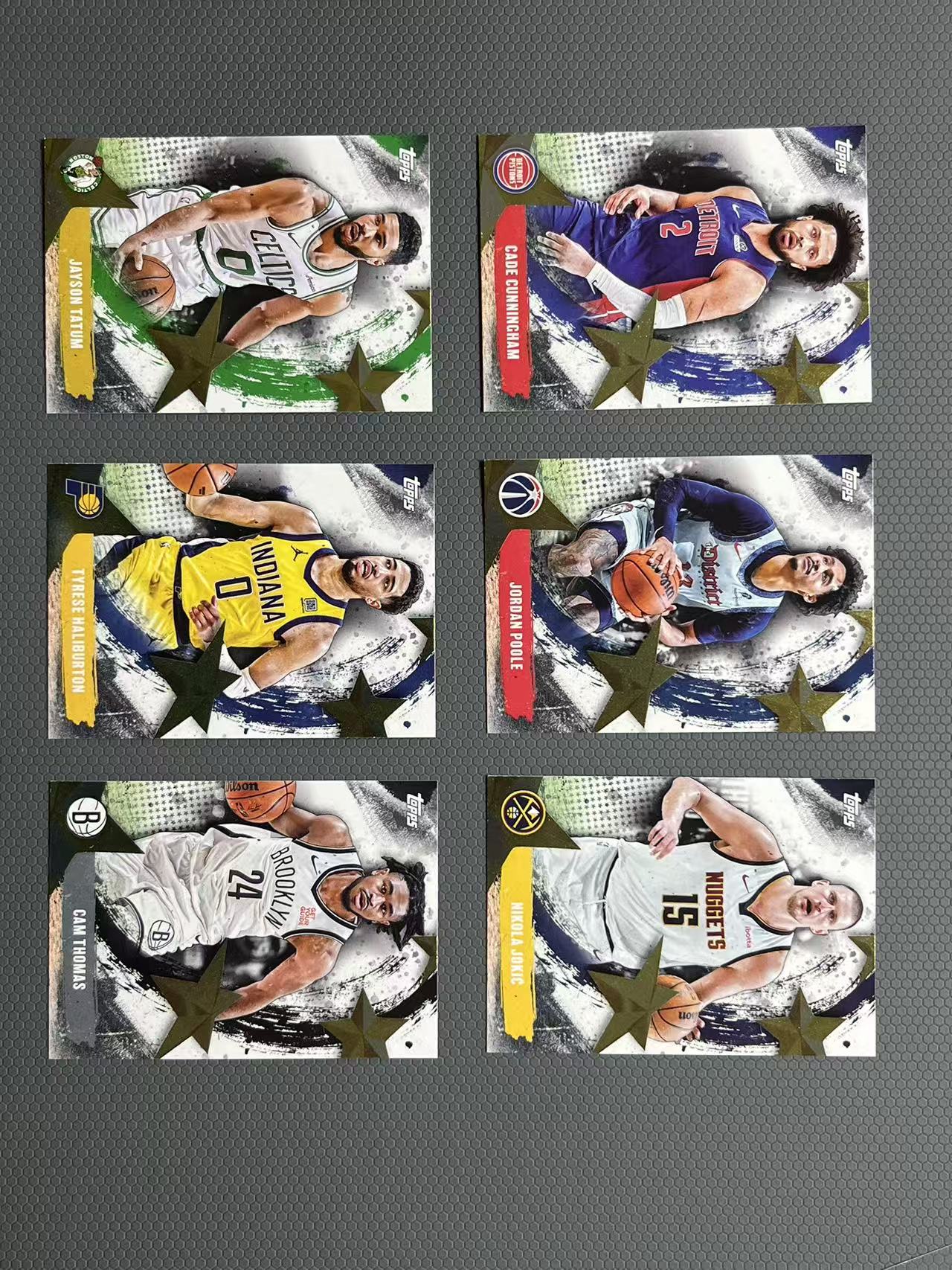 2025 Topps STARS 托马斯 约基齐 哈里伯顿 塔图姆 乔丹普尔 CC 坎宁安 星星 特卡 卡品如图-左