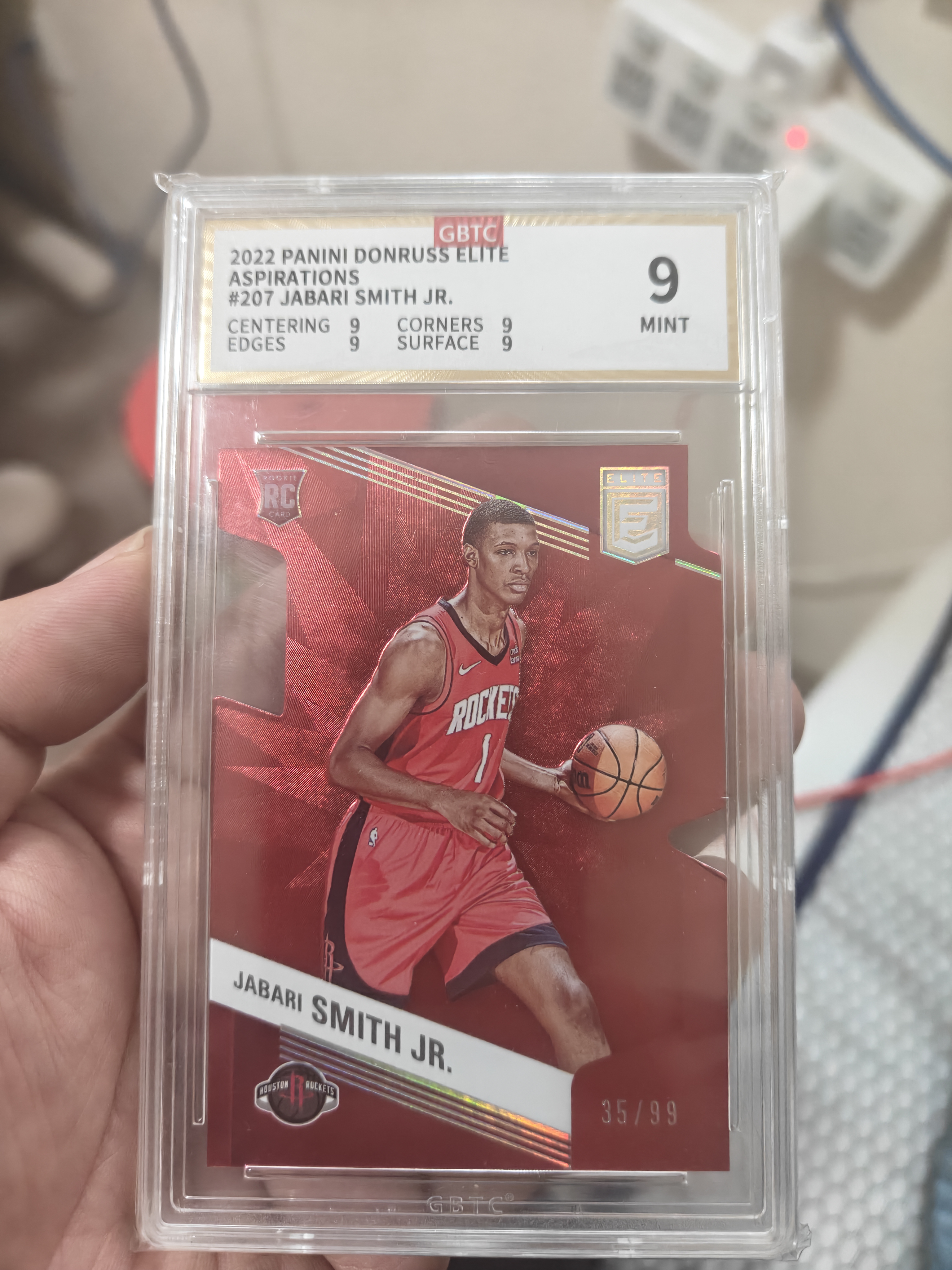 2022-23 Panini Donruss Elite Jabari Smith Jr. RC #207 公博9 新秀年 正反编 贾巴里 史密斯 火箭新大腿 99编 收藏必备