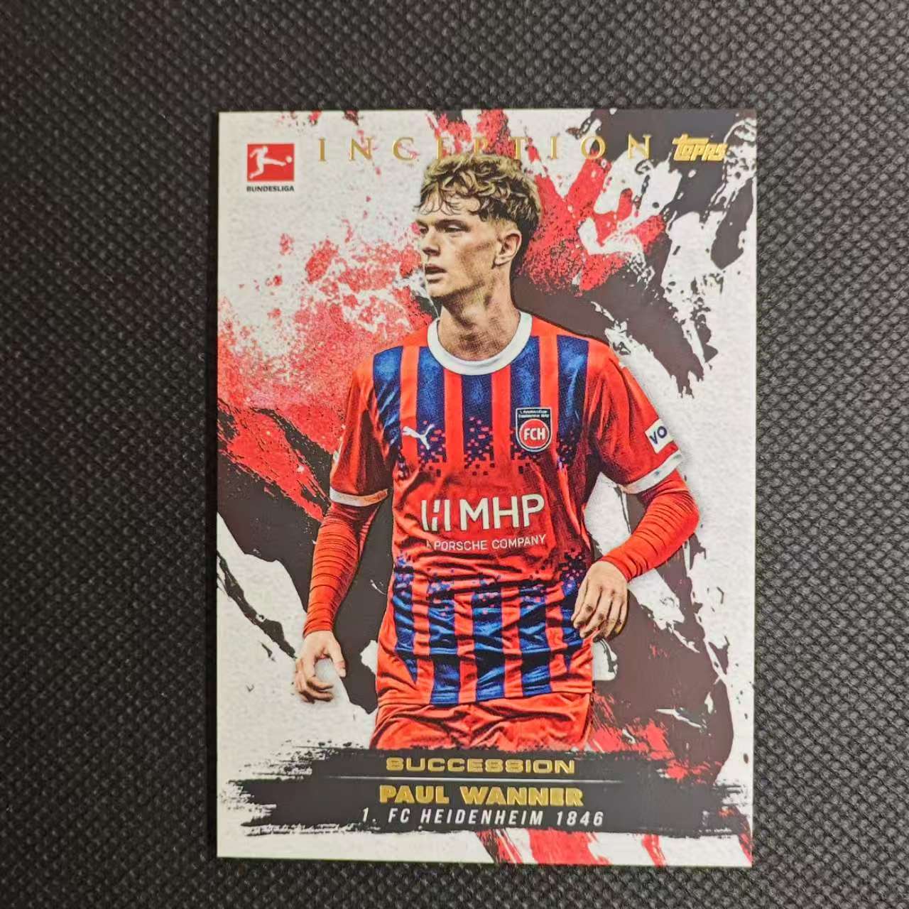 2025 Topps Inception Paul Wanner 团长#德甲 盗梦空间 海登海姆 保罗 万纳 base 拜仁 德国 不保卡品细节看图
