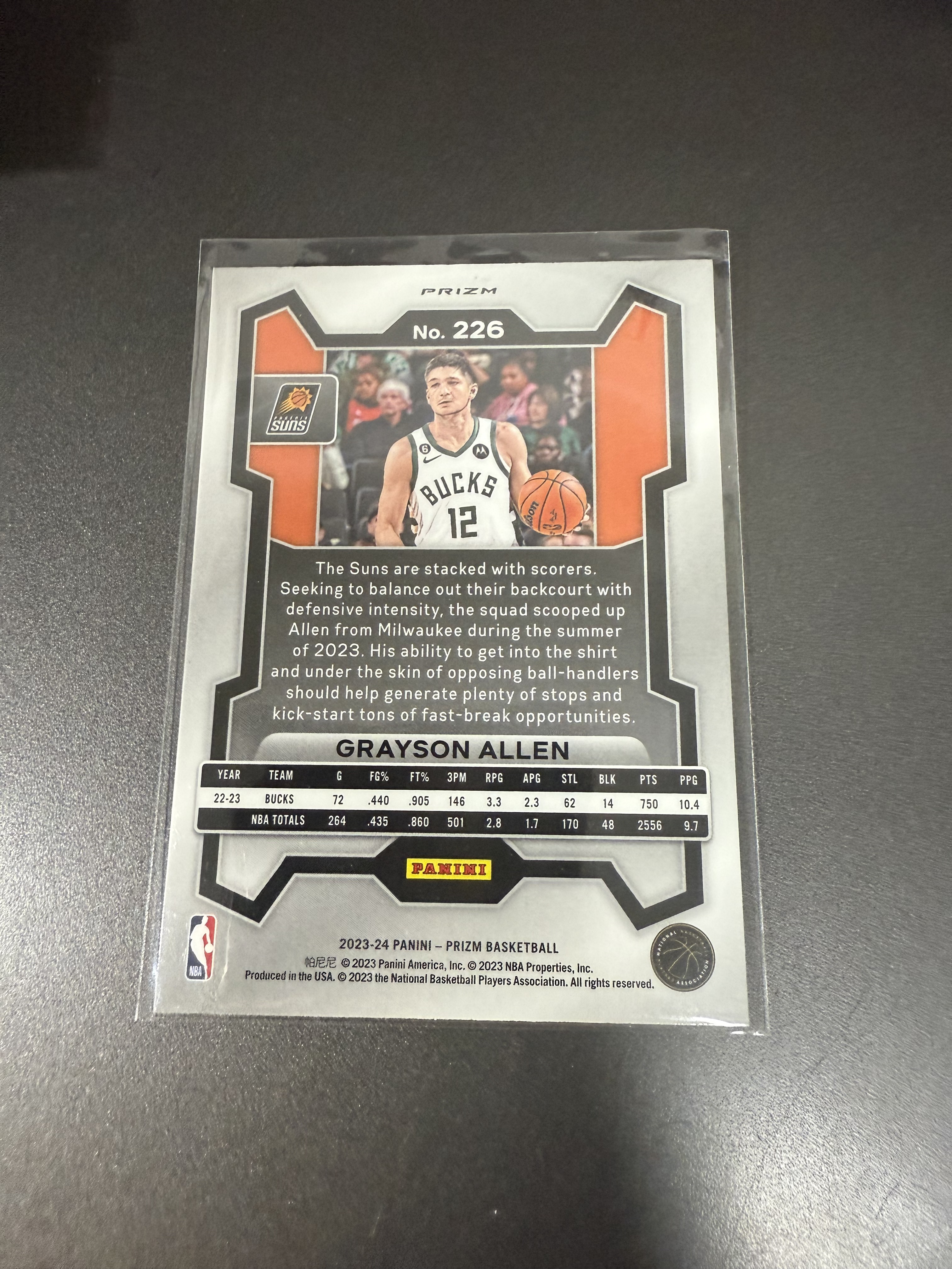 2023-24 Panini Prizm Grayson Allen 格雷森 艾伦 红闪折 积分包独占 w