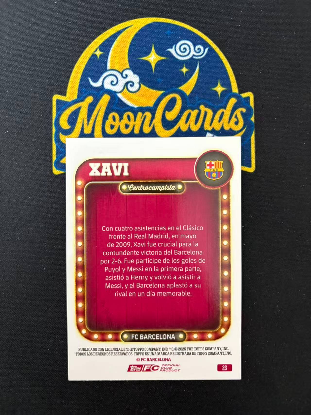 【梦卡拍卖】2025 Topps 巴萨 铁罐队盒 xavi 哈维 巴塞罗那 巴萨 /125编 闪耀之名 特卡 #DD# F白