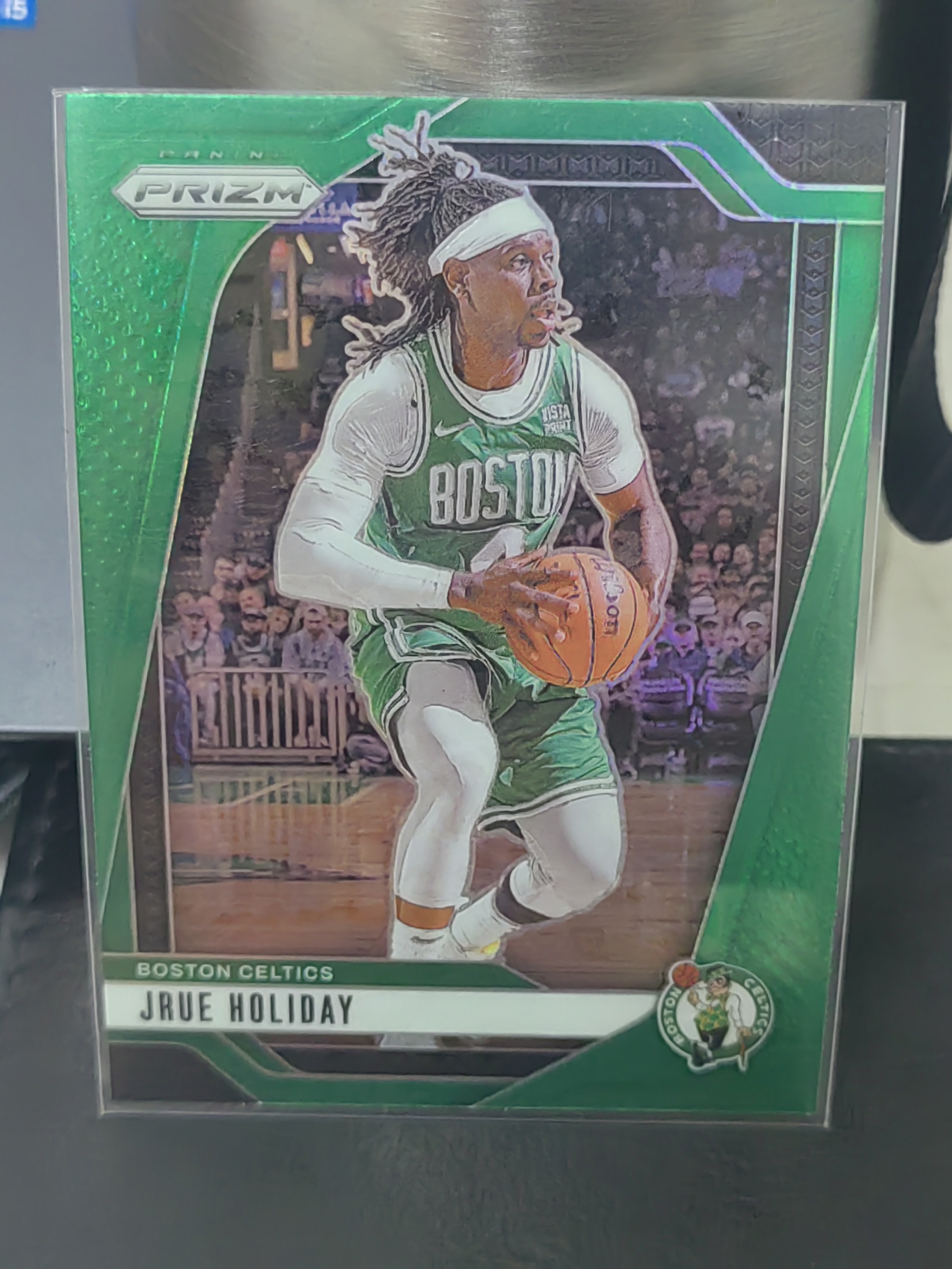 2024-25 Panini Prizm Jrue Holiday PZ 绿折 朱霍勒迪 凯尔特人 篮 白边白角 不保卡品 卡品如图
