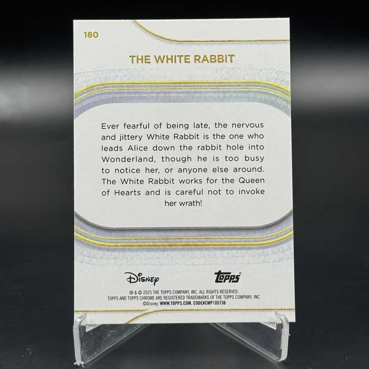 【浩冉拍卖】 2025 Topps Disney Chrome 迪士尼 199编 The White Rabbit 白兔 卡品如图 lee 卡淘