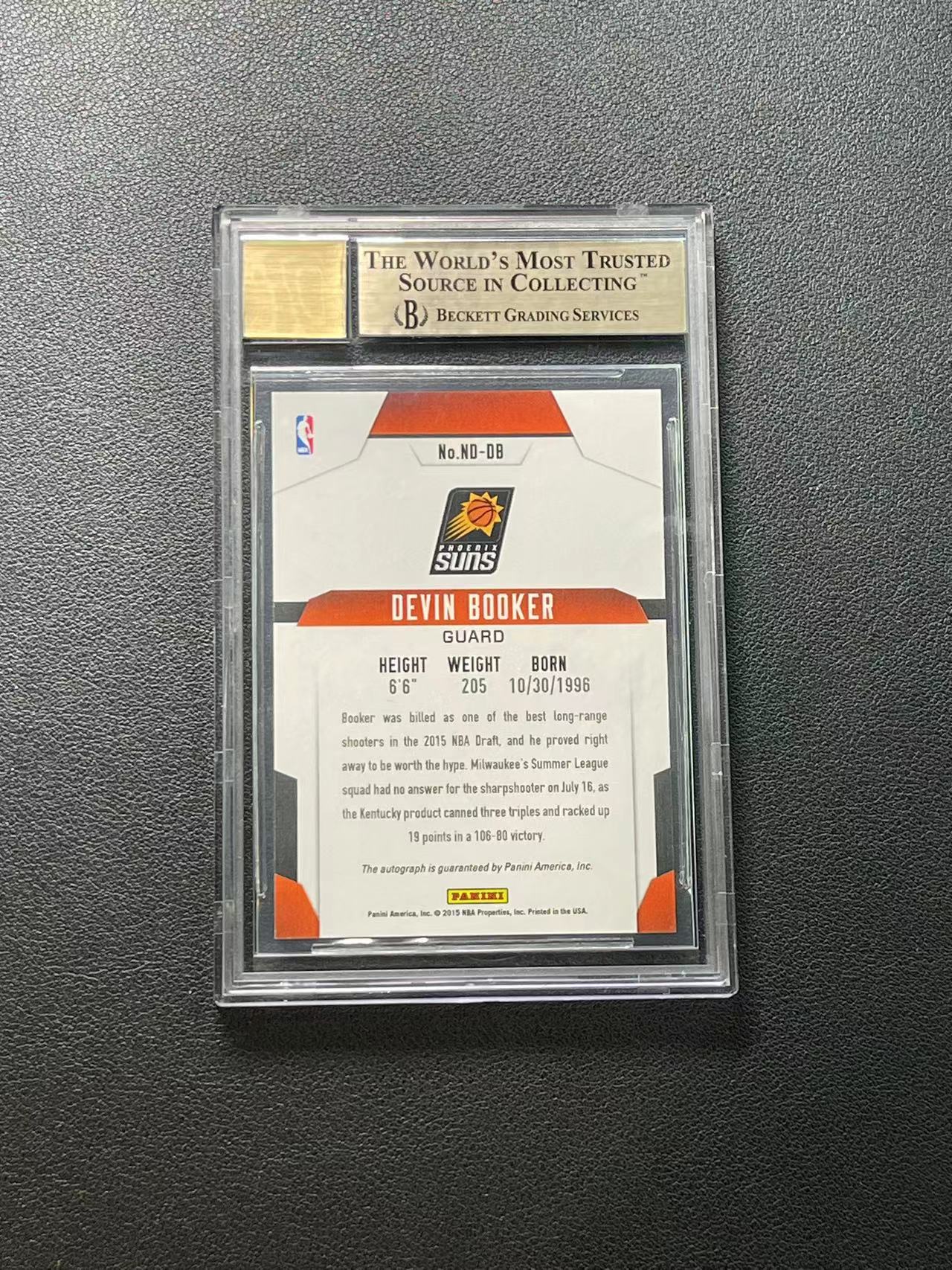 【超新星精品】2015-16 Abs Devin Booker RC新秀 太阳 德文布克 next day 明日签 签字 卡签 BGS9.5/ ...