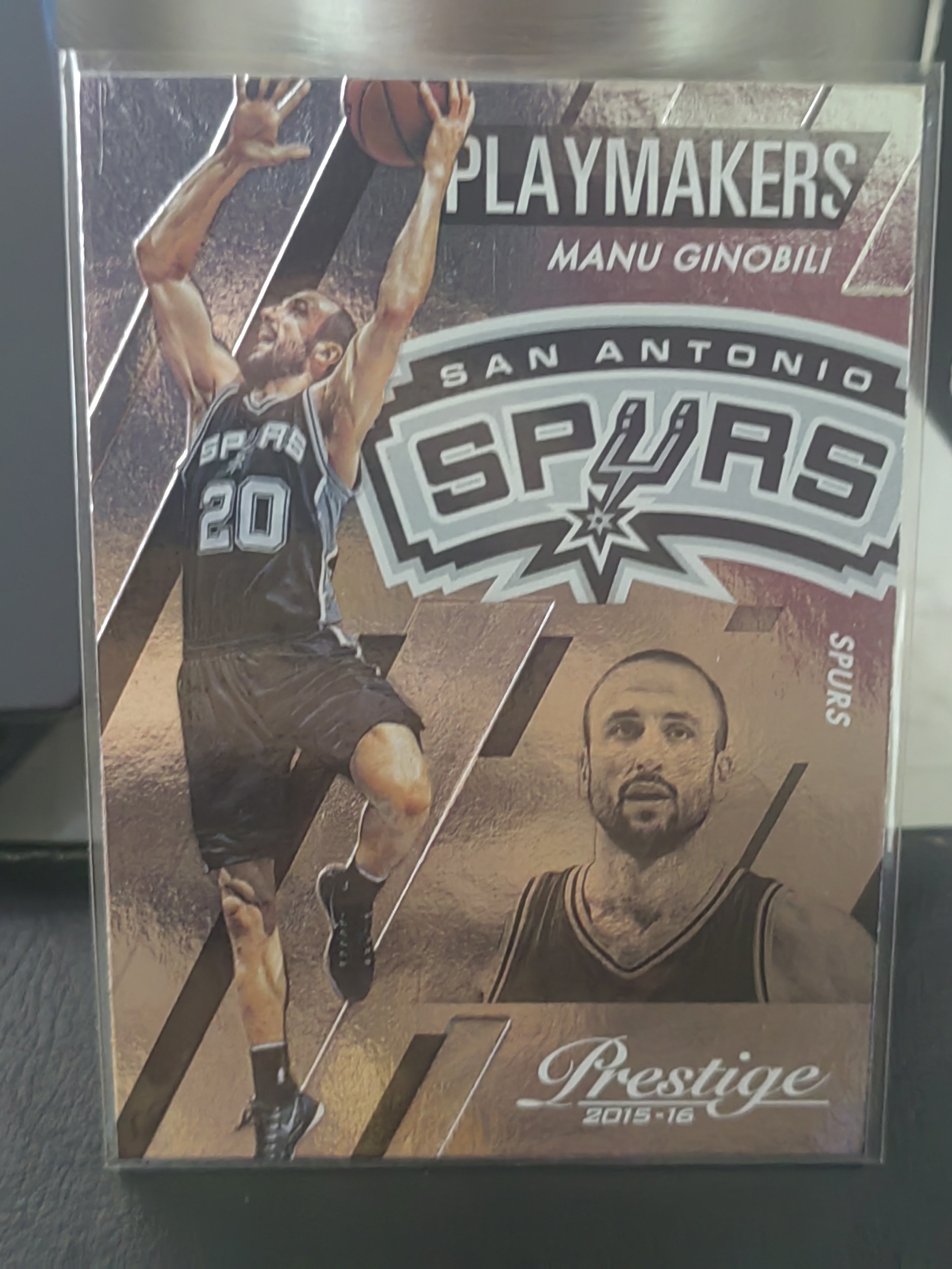2015-16 Panini Prestige Manu Ginobili 马努 吉诺比利 妖刀 马刺 篮 白边白角 不保卡品 卡品如图