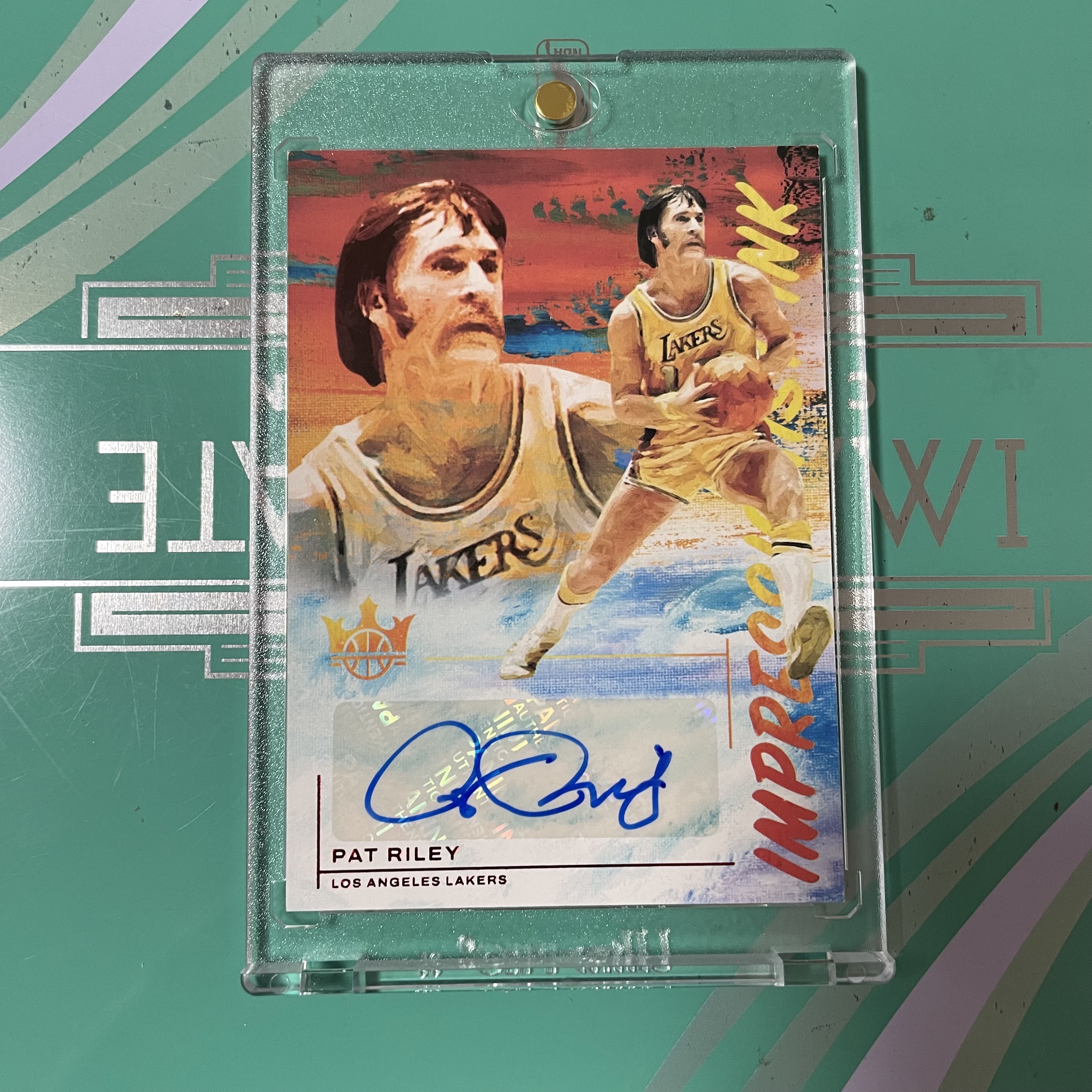 2021 Panini Court Kings Pat Riley 神算子 帕特莱利 油画签字 热门系列 名人堂球员 冠军教头 魔术师詹姆斯韦德恩师ps边角小白