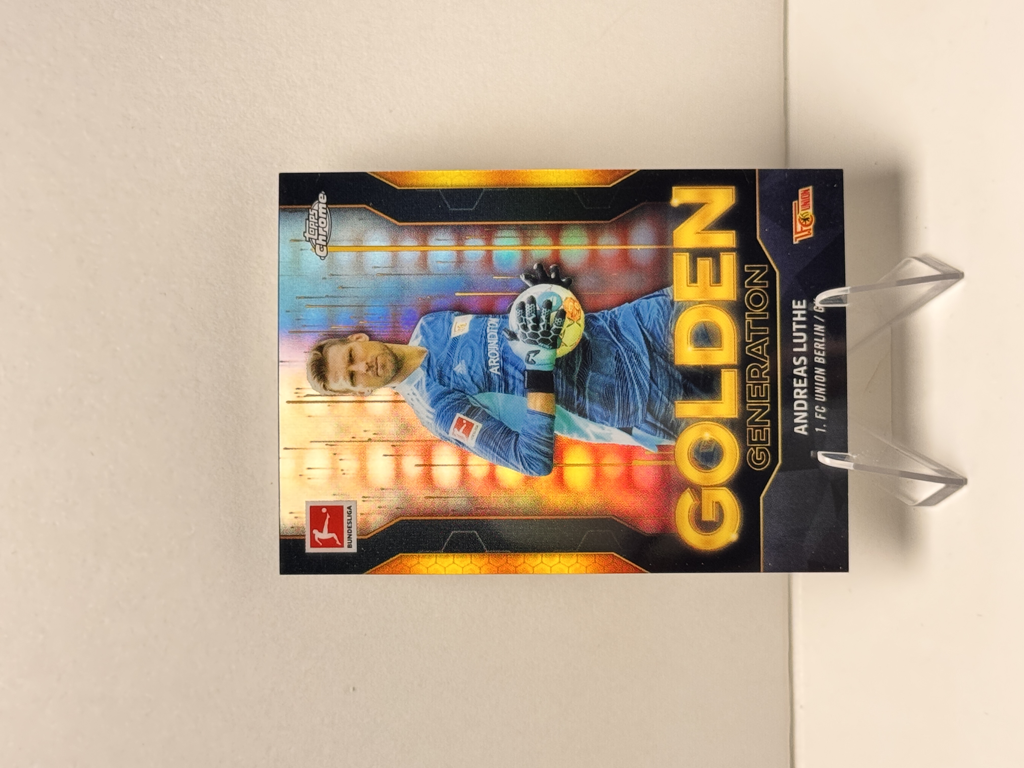 2022 Topps Chrome Andreas Luthe 德甲tc 卢瑟 柏林联合 Golden Generation 黄金一代特卡 折射 实卡精美 收藏必备 卡品如图【星爷代拍】D2-1