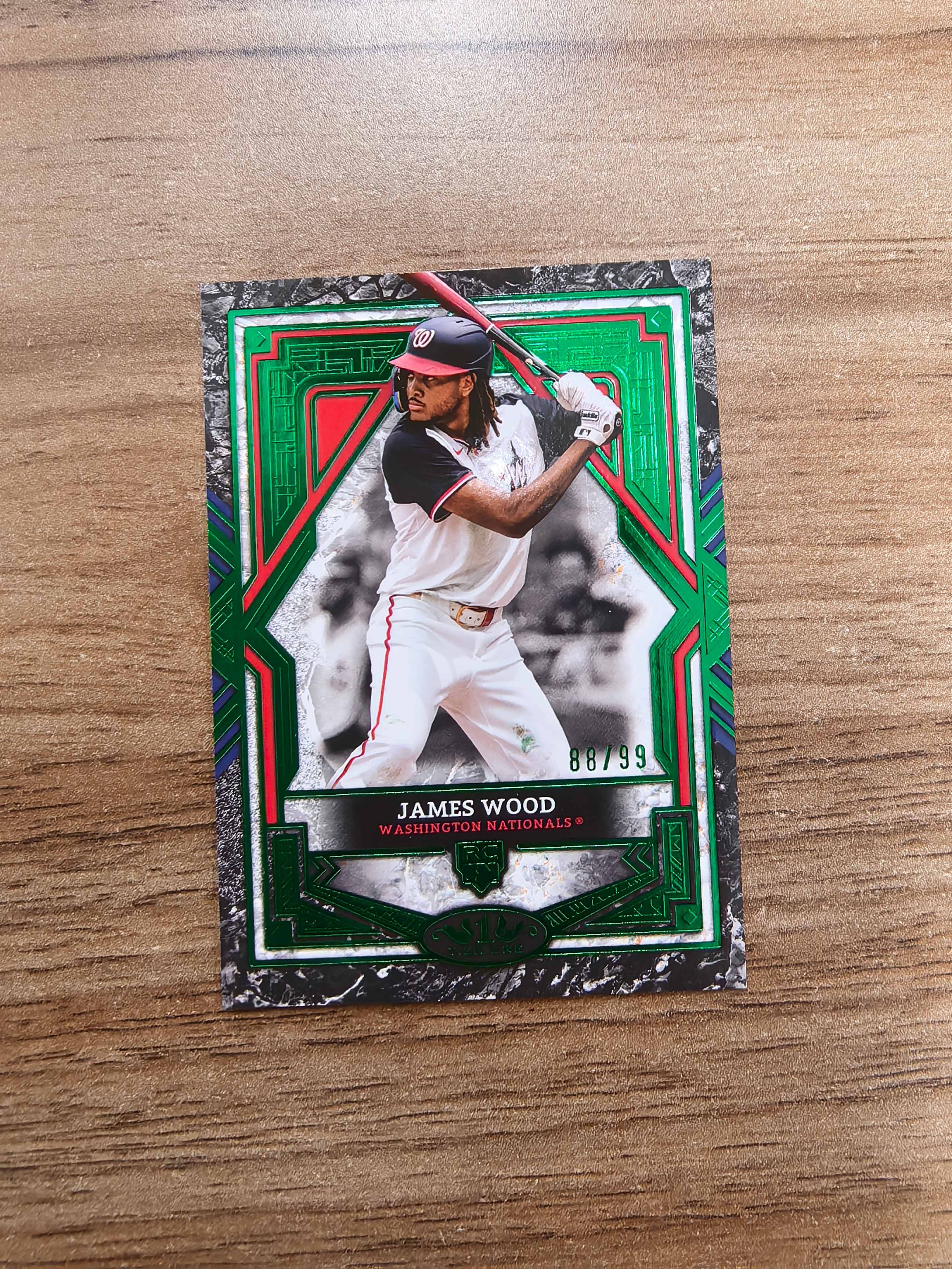 2025 Topps Tier One JAMES WOOD RC 棒球 华盛顿国民队 詹姆斯伍德 新秀 88/99编 base 实卡精美 卡品如图 收藏必入 流浪