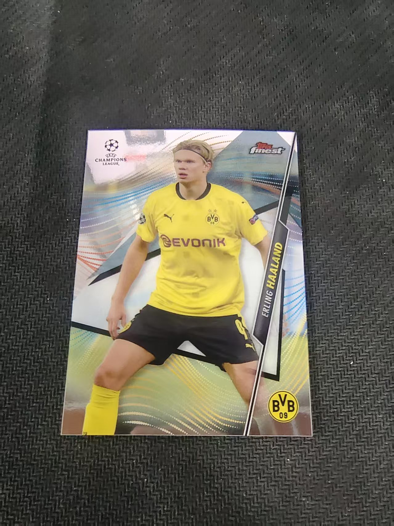 【可合并,不累计】2021 Topps Finest Erling Haaland 欧冠 多特 哈兰德 划痕 边角瑕疵 #24
