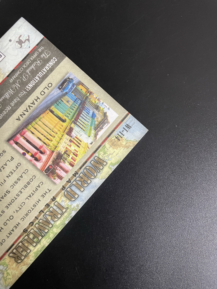 2018 Upper Deck traveler map Cuba 【hellfire拍卖】古德温goodwin世界旅游地图 古巴 哈瓦那 微瑕如图介意勿拍 jjj