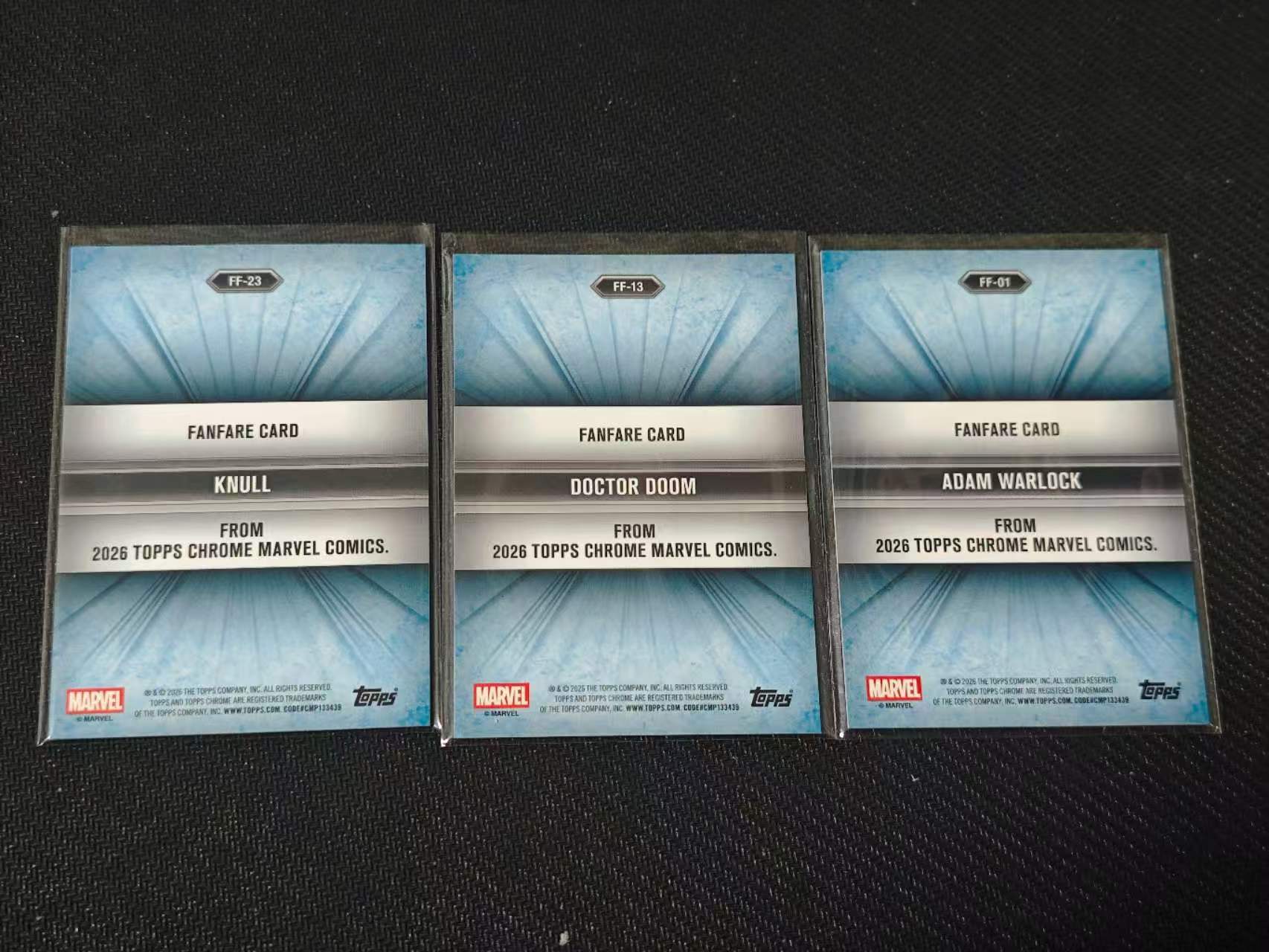 2026 Topps Chrome 漫威宇宙 Fanfare 【有品代卖】漫威 MARVEL 纳尔(克努尔)毁灭博士/杜姆博士 亚当术士 喝彩特卡 银折 SP 值得收藏 卡品如图/sushi