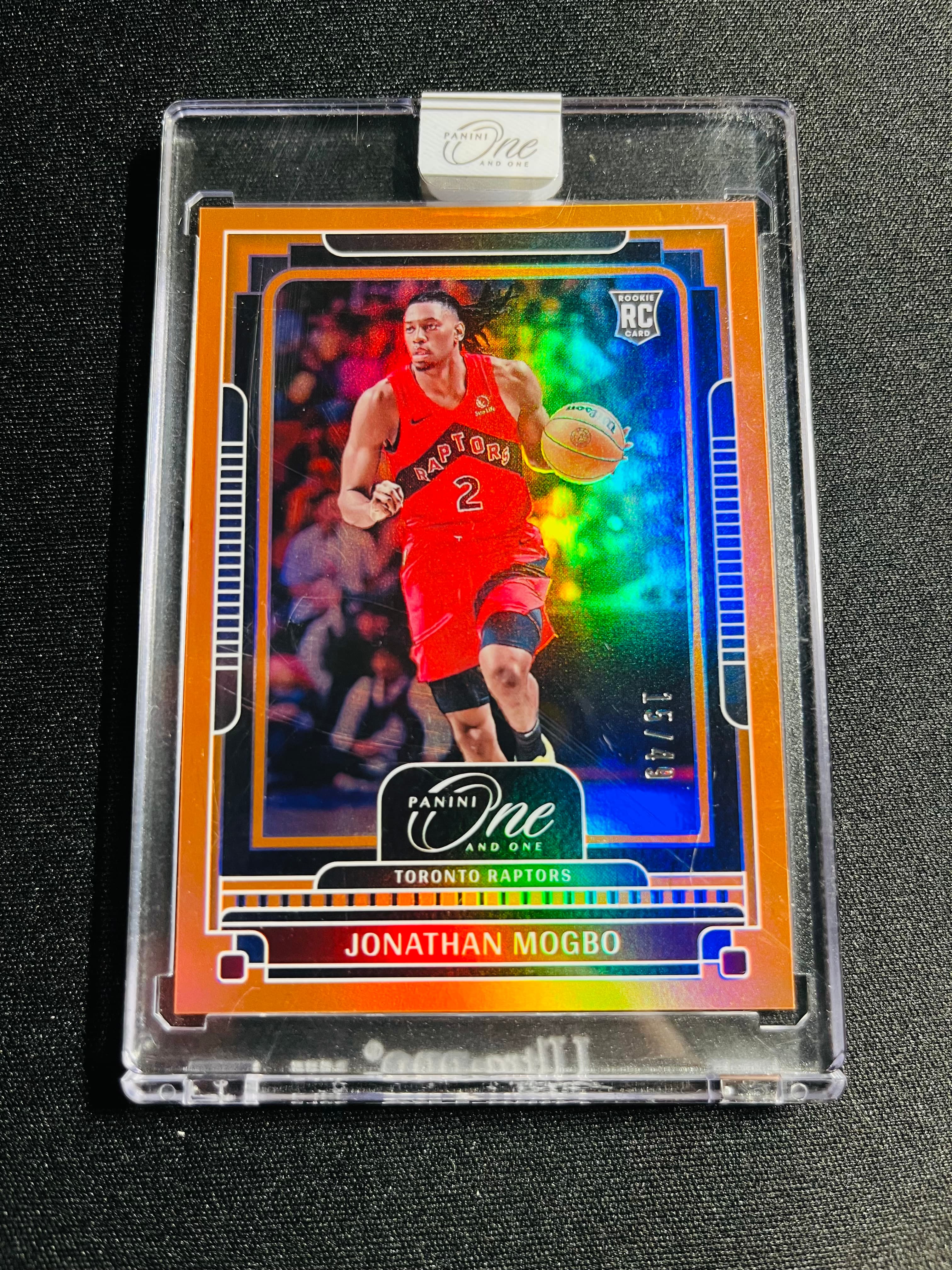 【VC拍卖0手续费到卡预付90%】2024-25 one and one 猛龙 乔纳森 莫格博 新秀 49编 橙折 base 选图帅气 实卡好看 收藏必备——TD