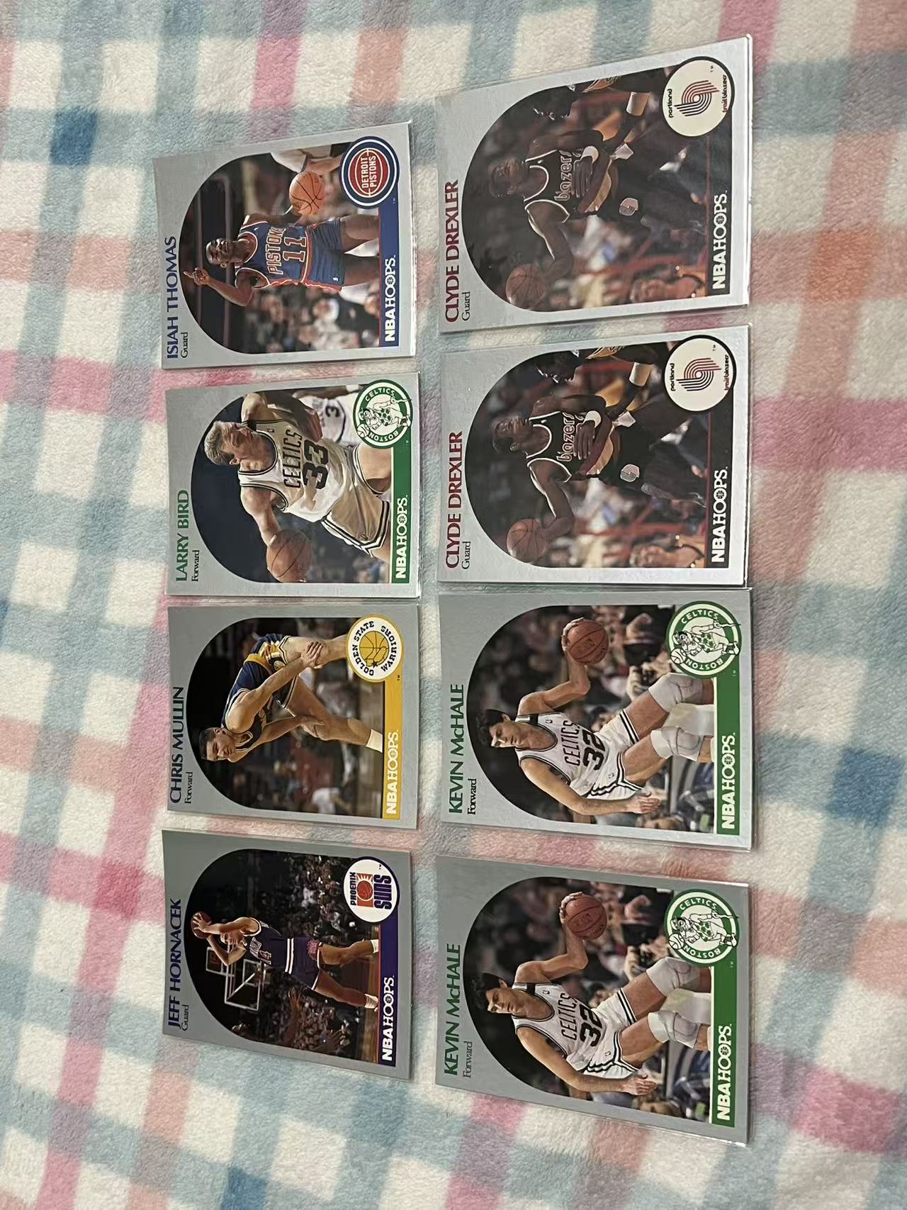 1990 NBA NBA Hoops 15张打包 德雷克斯勒 克里斯穆林 威尔金斯 尤因 罗德曼 奥拉朱旺等【银色 老人 老卡 老特】#795