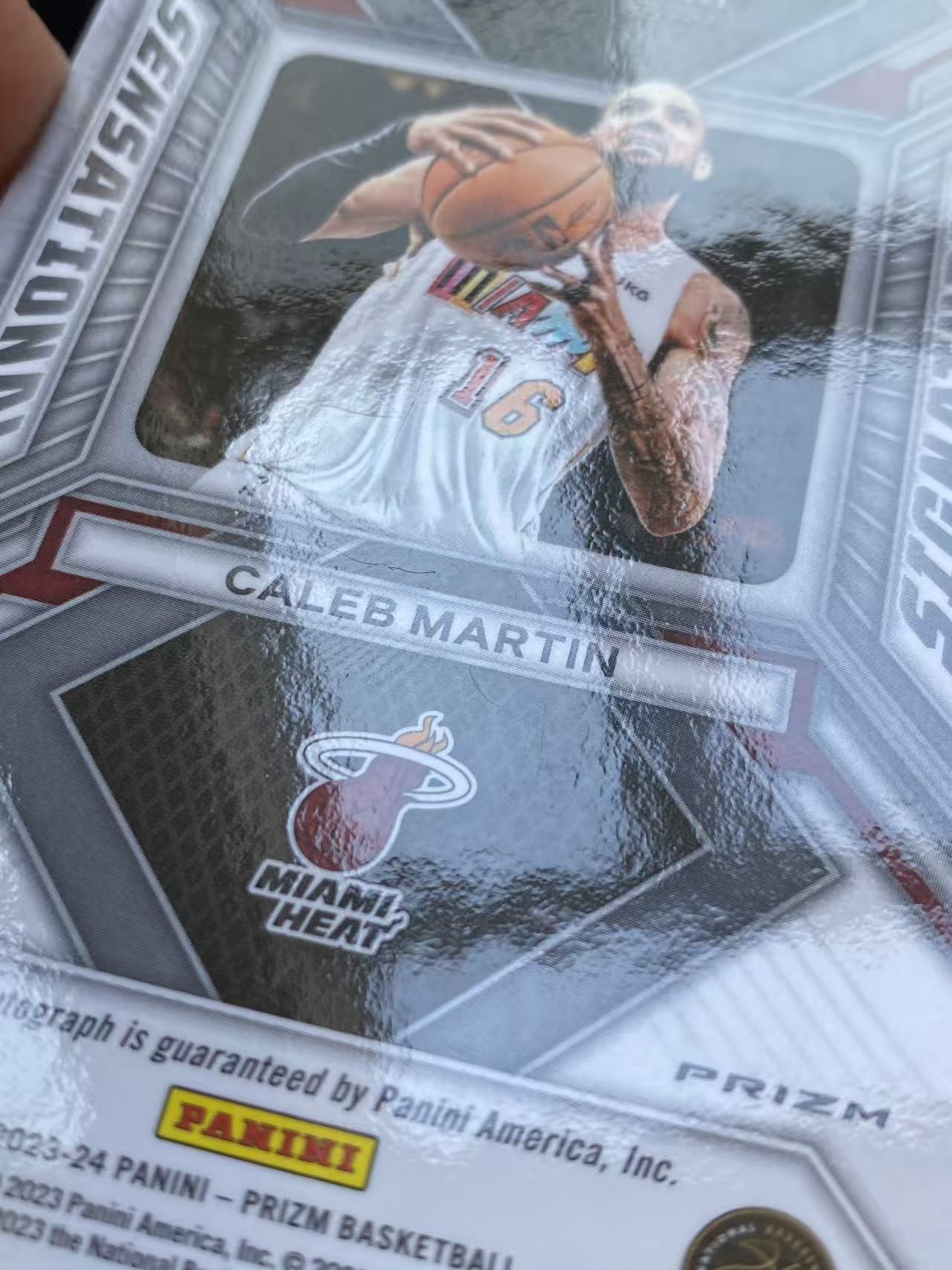 2023-24 Panini Prizm Caleb Martin 热火 凯莱布 马丁 签字 PZ系列【king#16】瑕疵如图